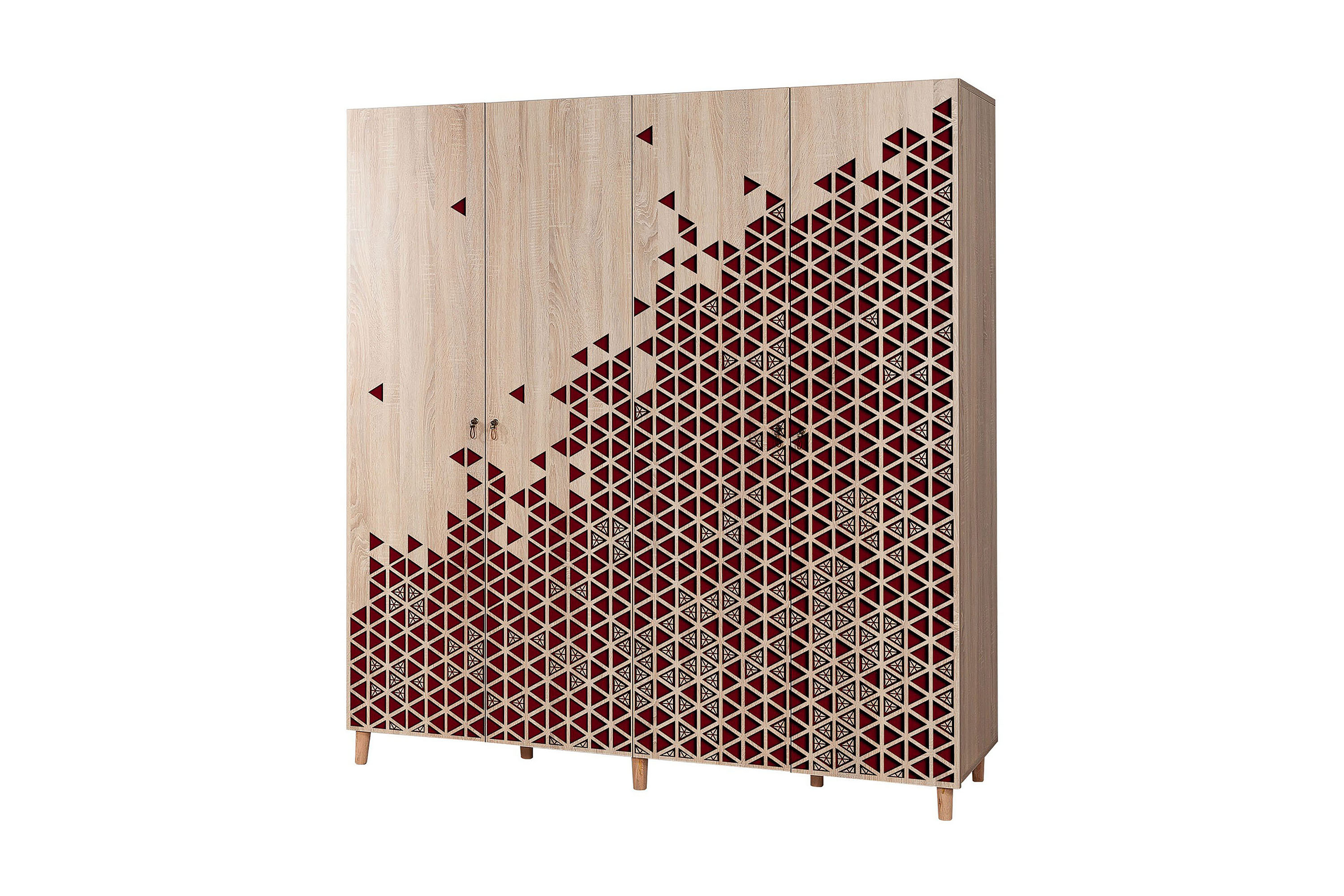 Garderob Gillberga 180 cm Brun