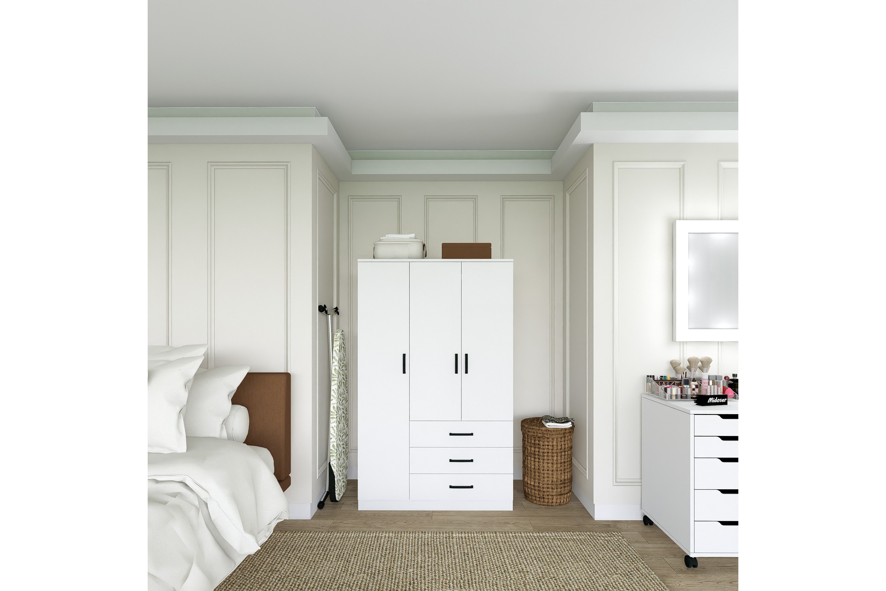 garderob haaken 90x174,8 cm - mattvit