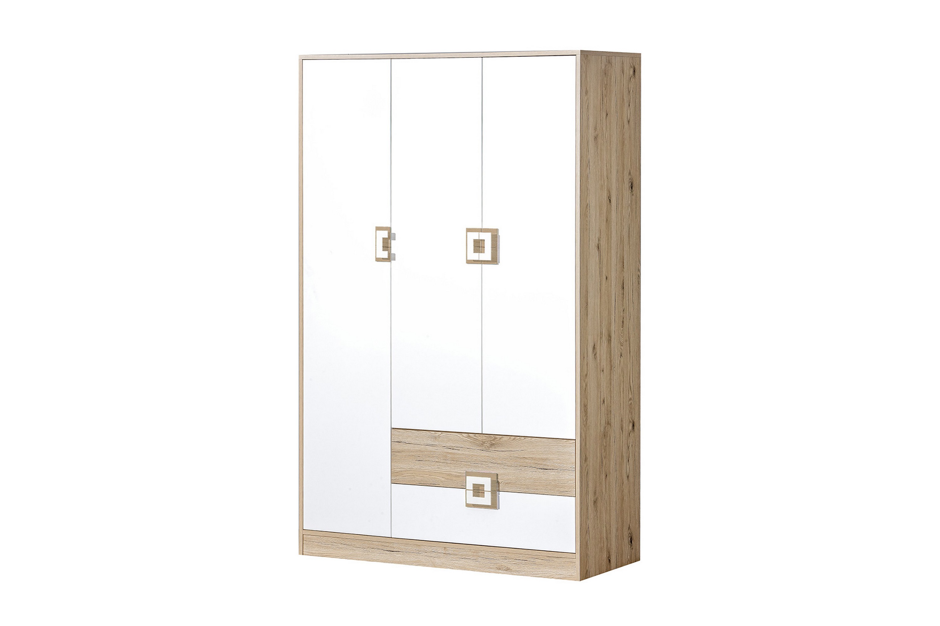 Garderob Hermanboda 120x50x190 cm Beige/Vit