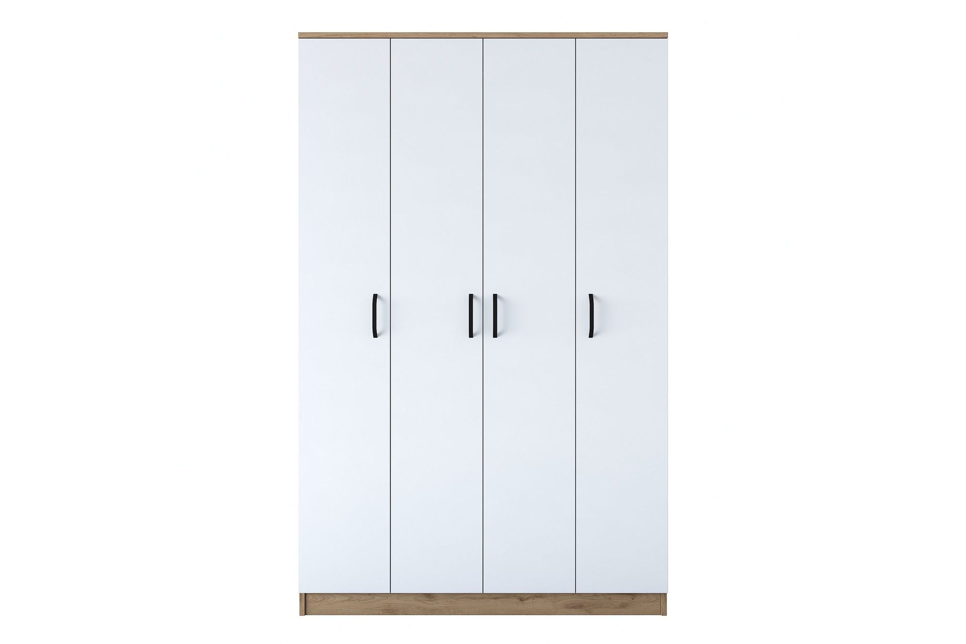 jaioni garderob 120x190,8 cm brun/vit - hanah home