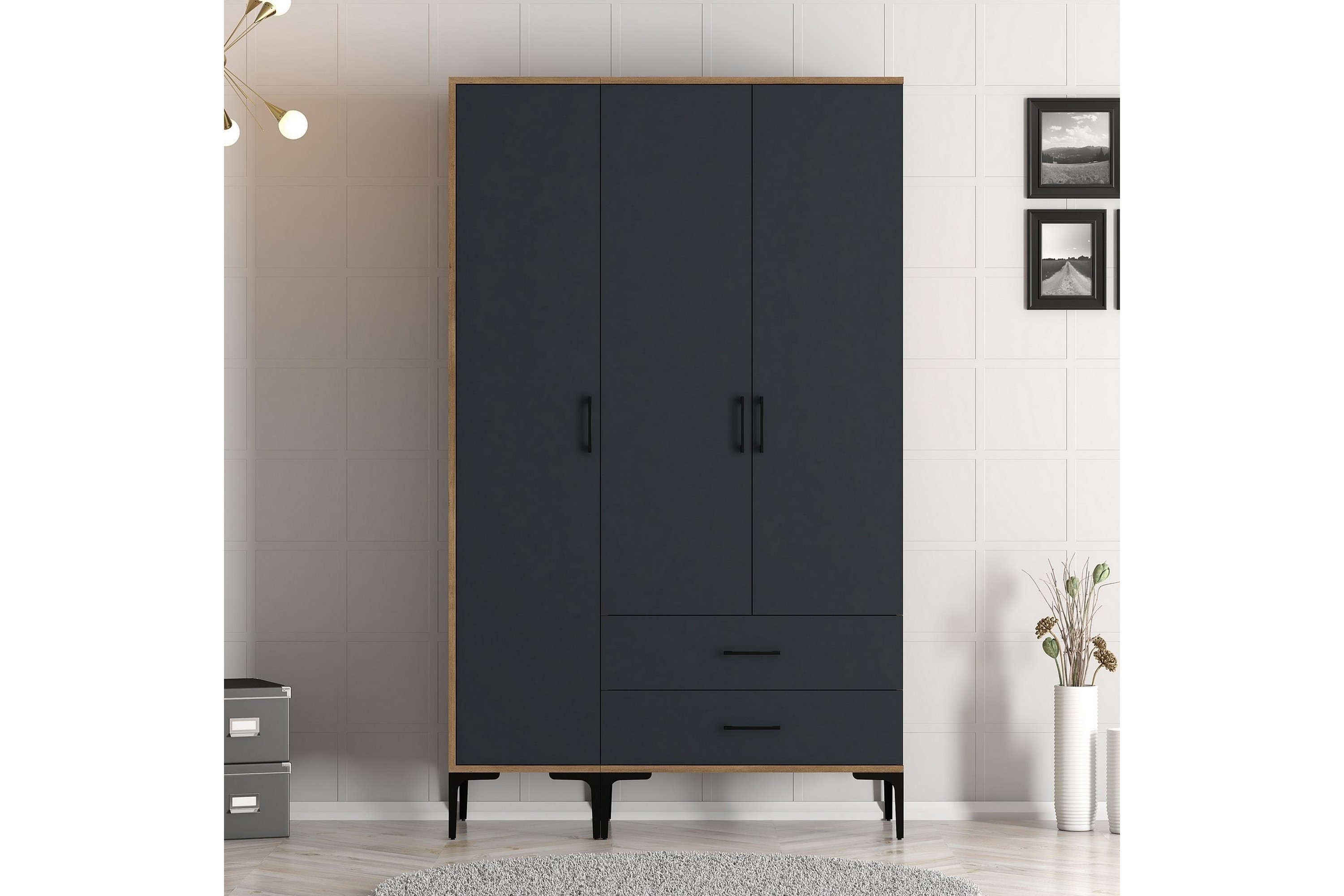 garderob kumsal 120 cm - antracit