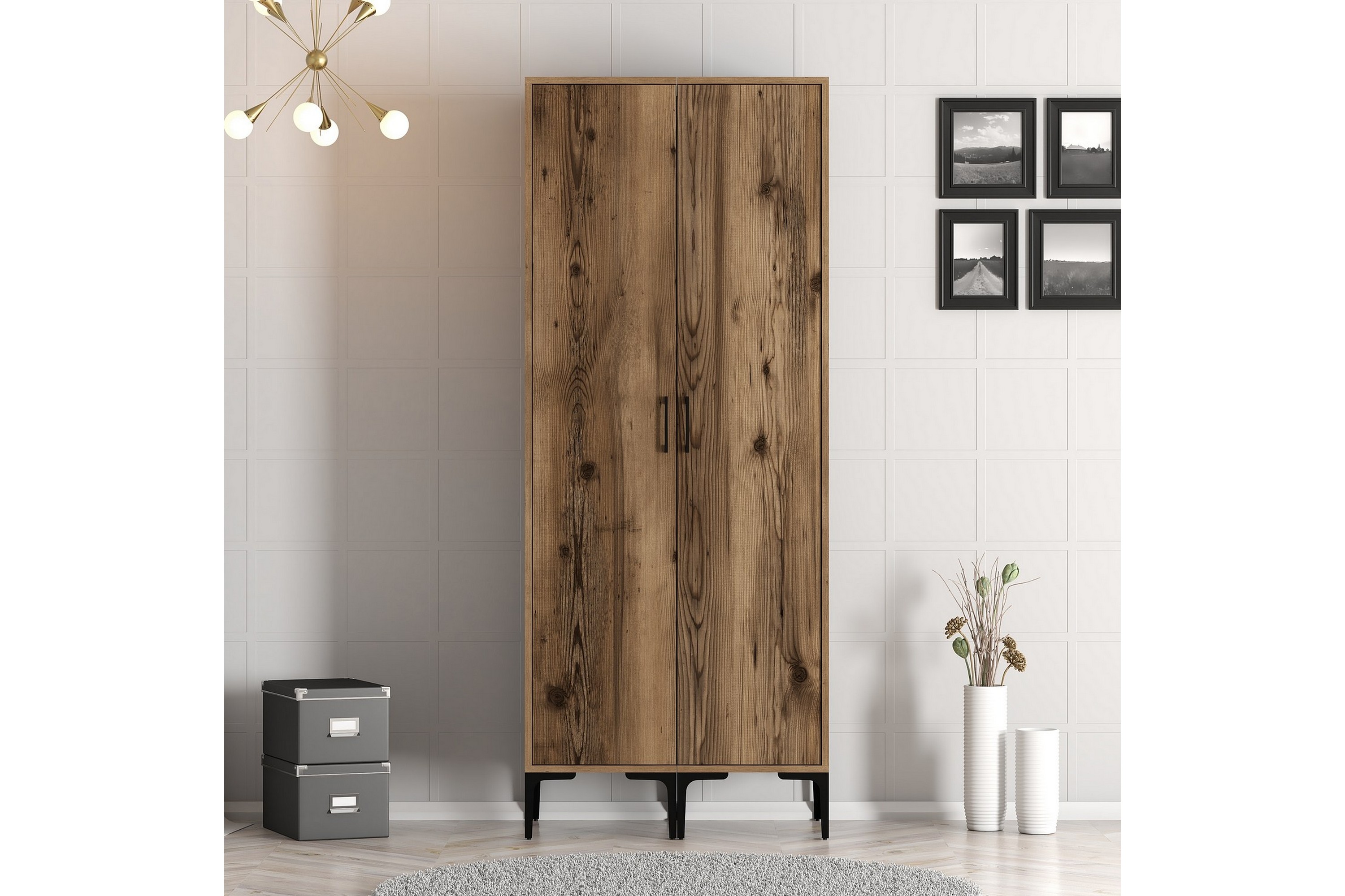 Garderob Kumsal 80 cm Valnöt