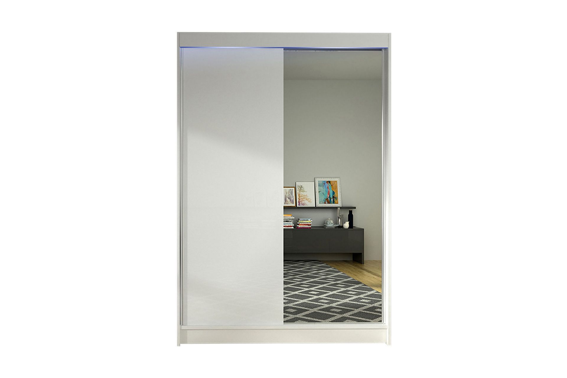 Garderob + LED - Vit/RGB LED