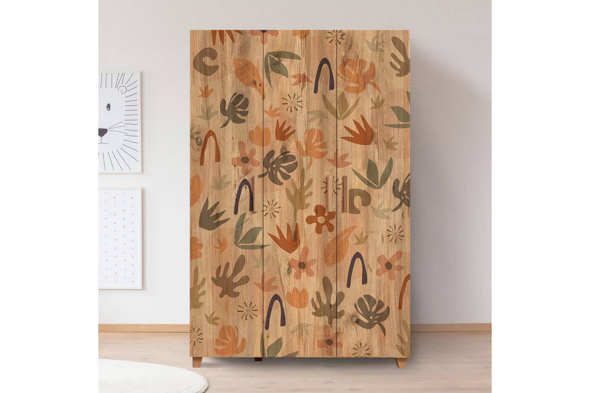 leva garderob 120x189 cm brun - hanah home
