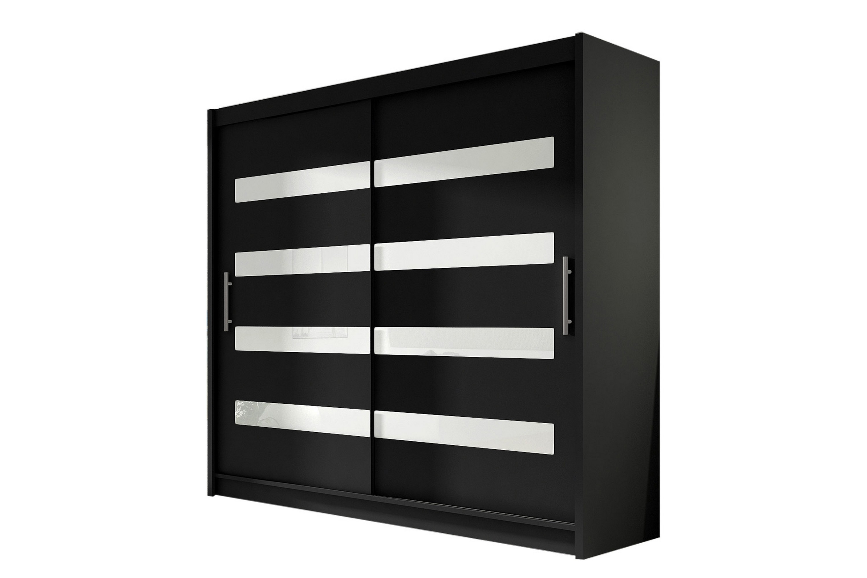 Garderob London 180x57x215 cm Svart