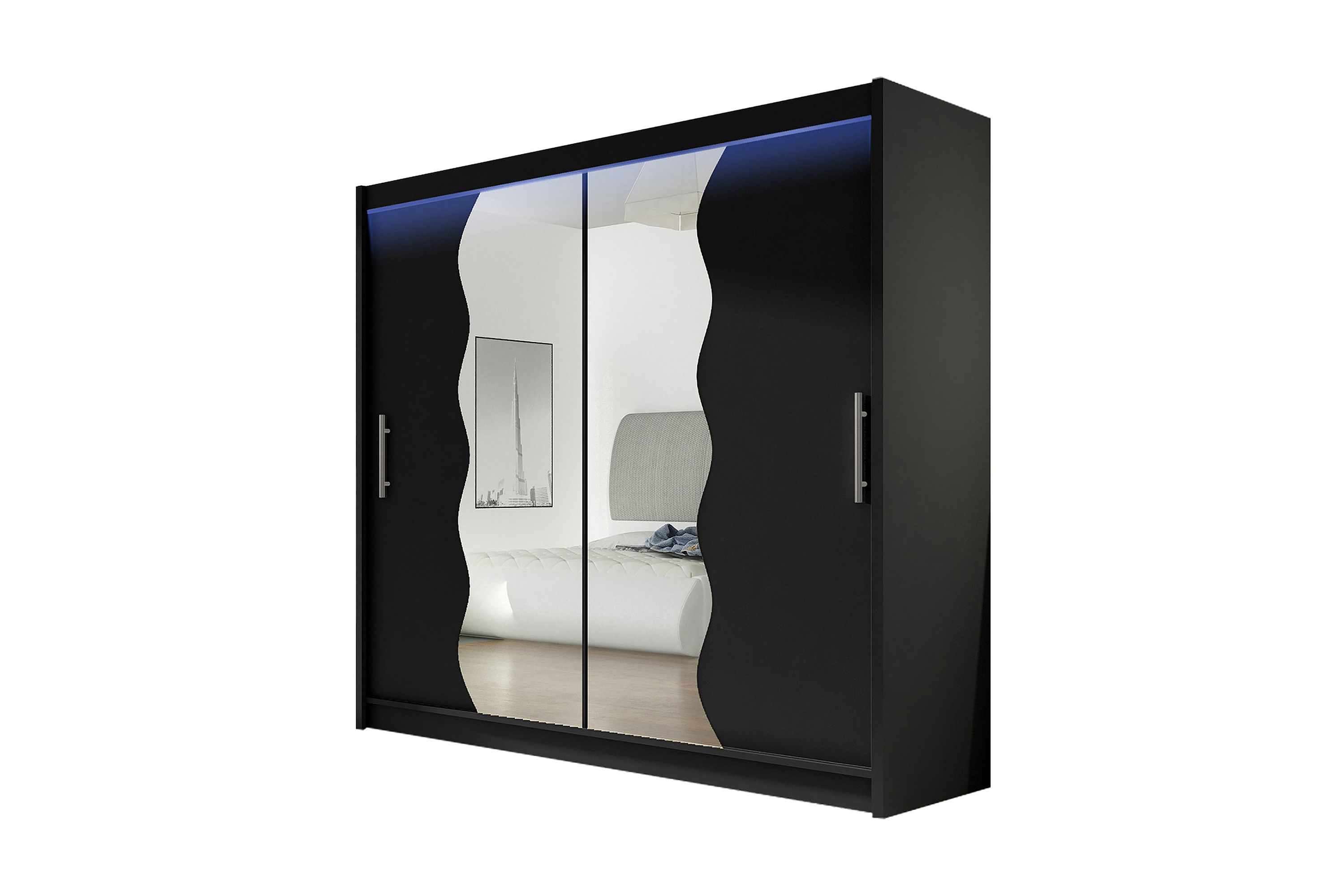 garderob london 180x57x215 cm - vit