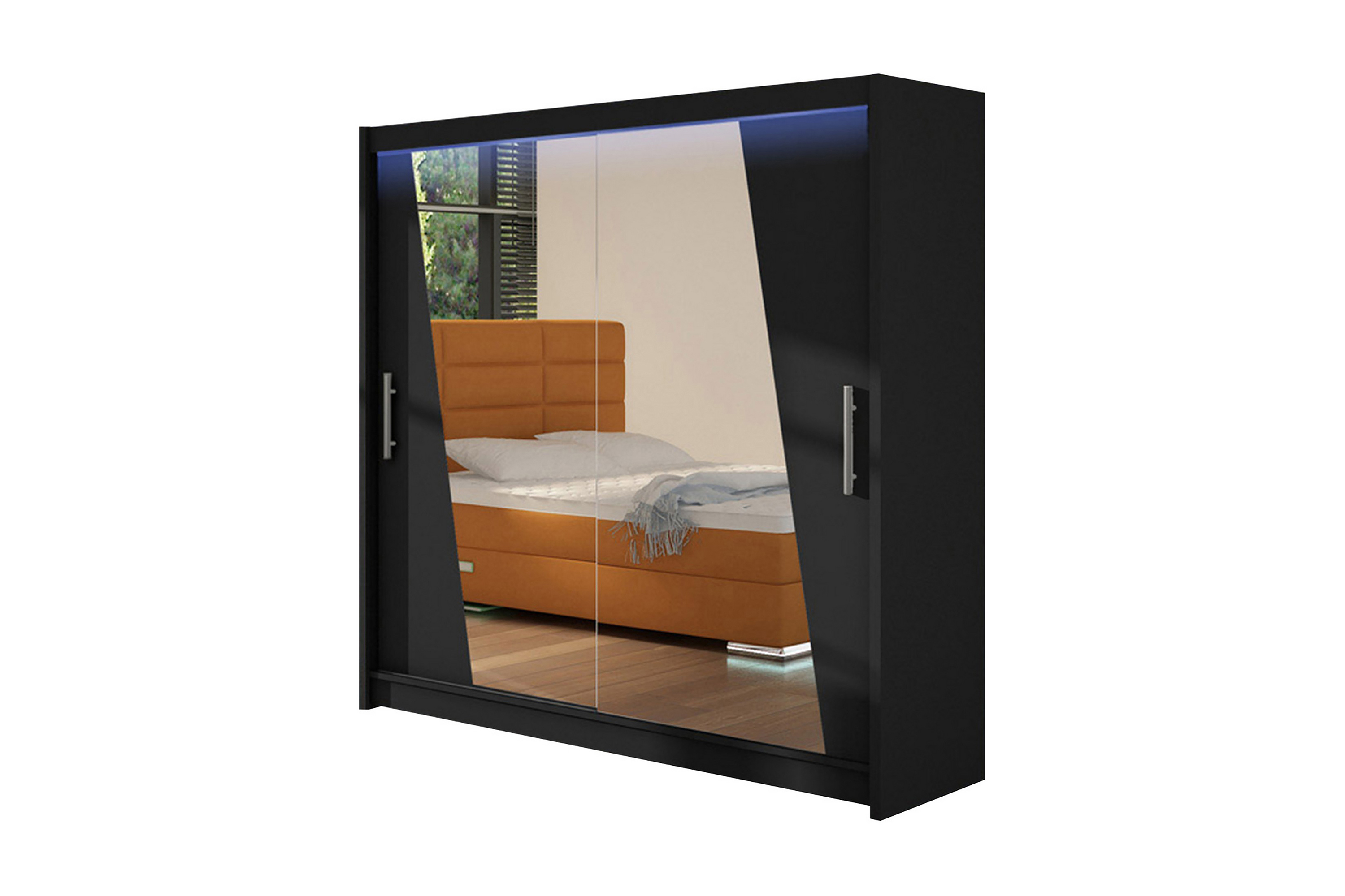 Garderob London LED-belysning SvartRGB LED