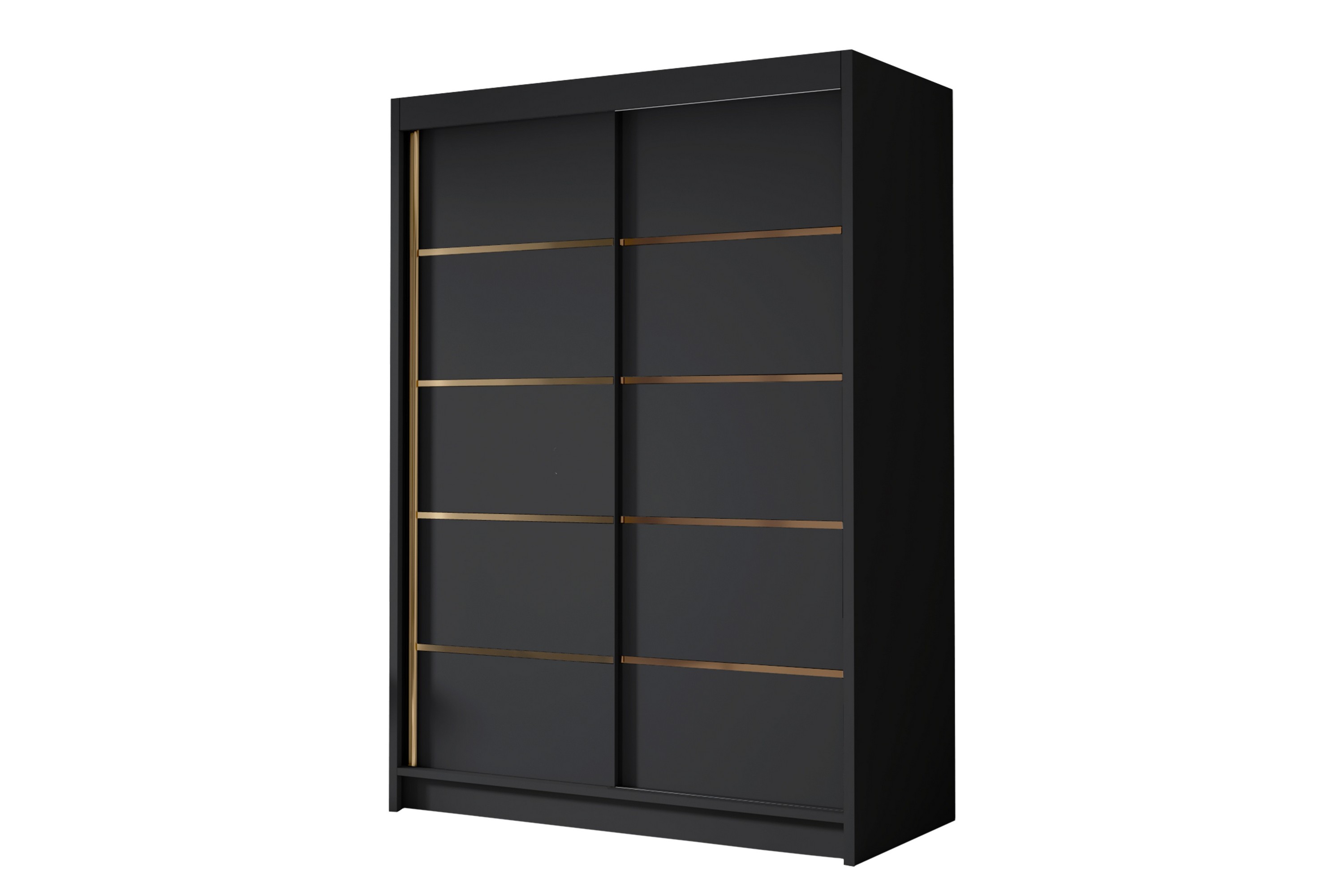 Garderob Lungotz 120x200 cm Svart