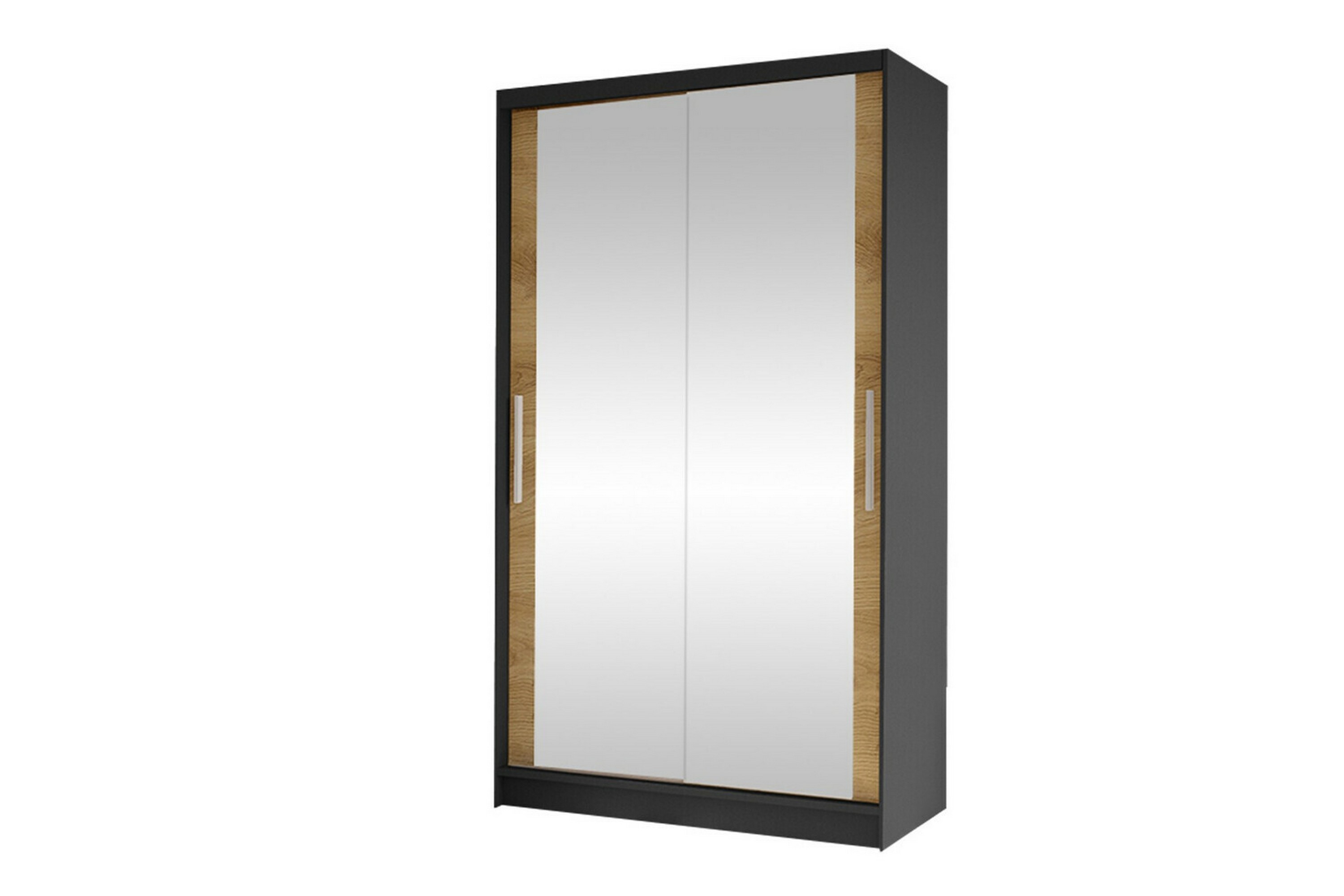 garderob m. spegel glenmore - svart
