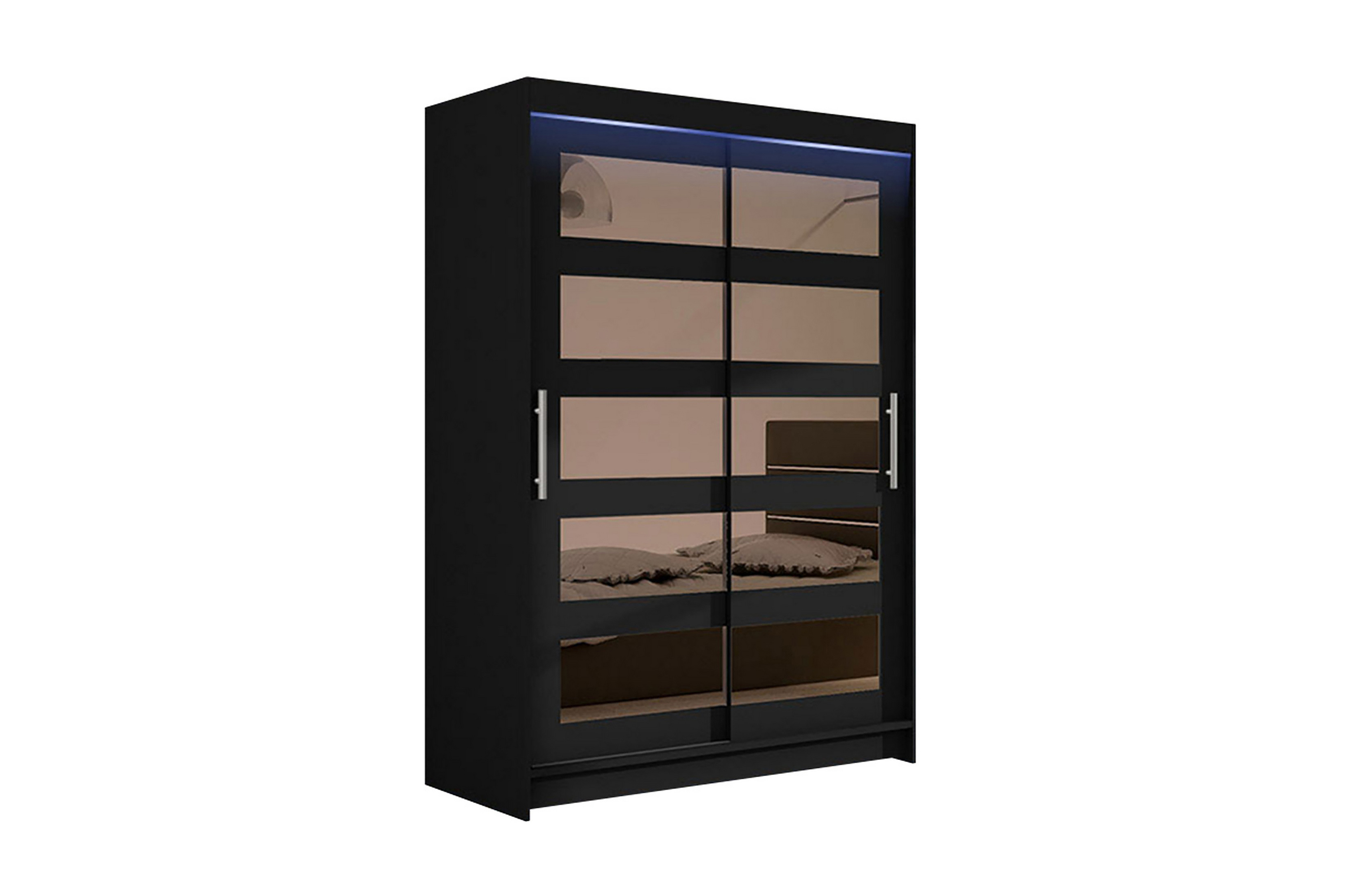 garderob miami 120x58x200 cm - svart