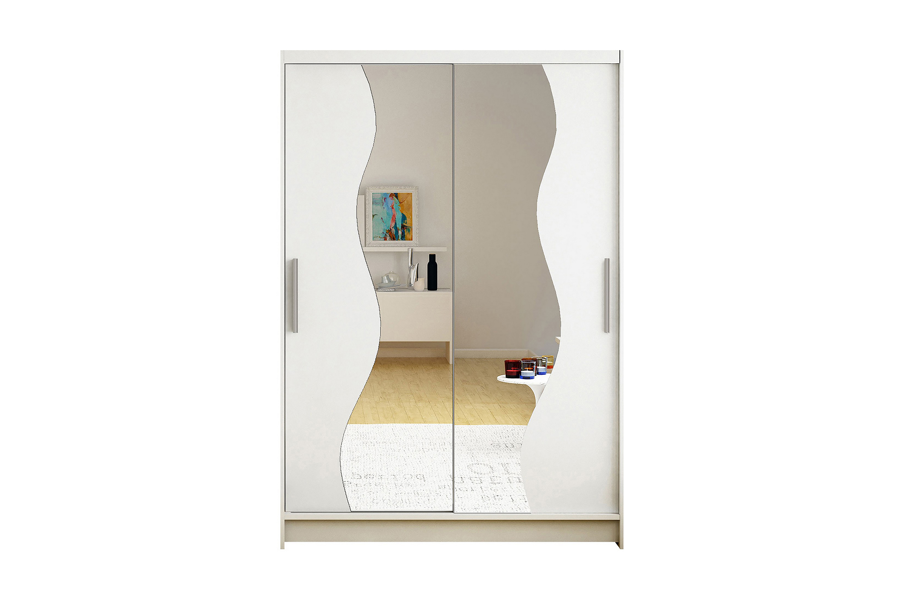 Garderob Miami 120x58x200 cm Vit