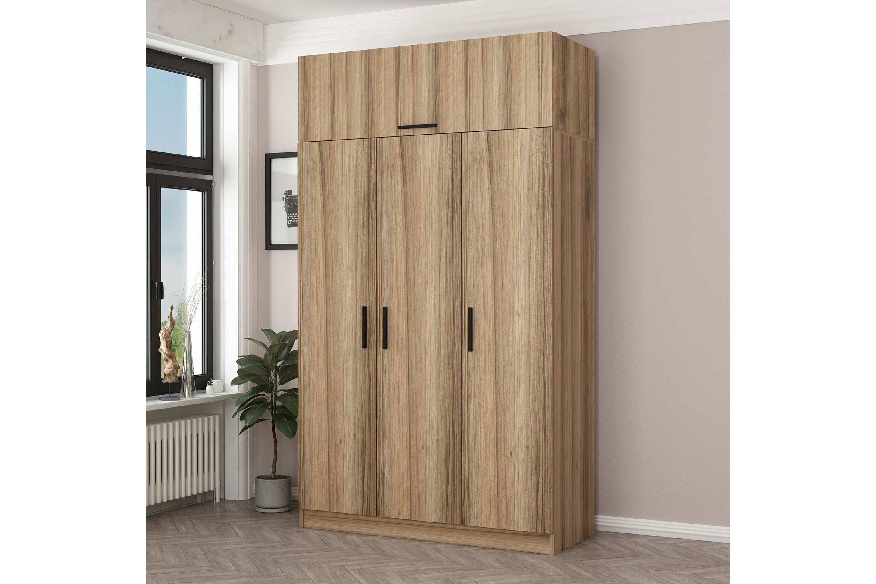 Garderob Minar 135 cm Brun