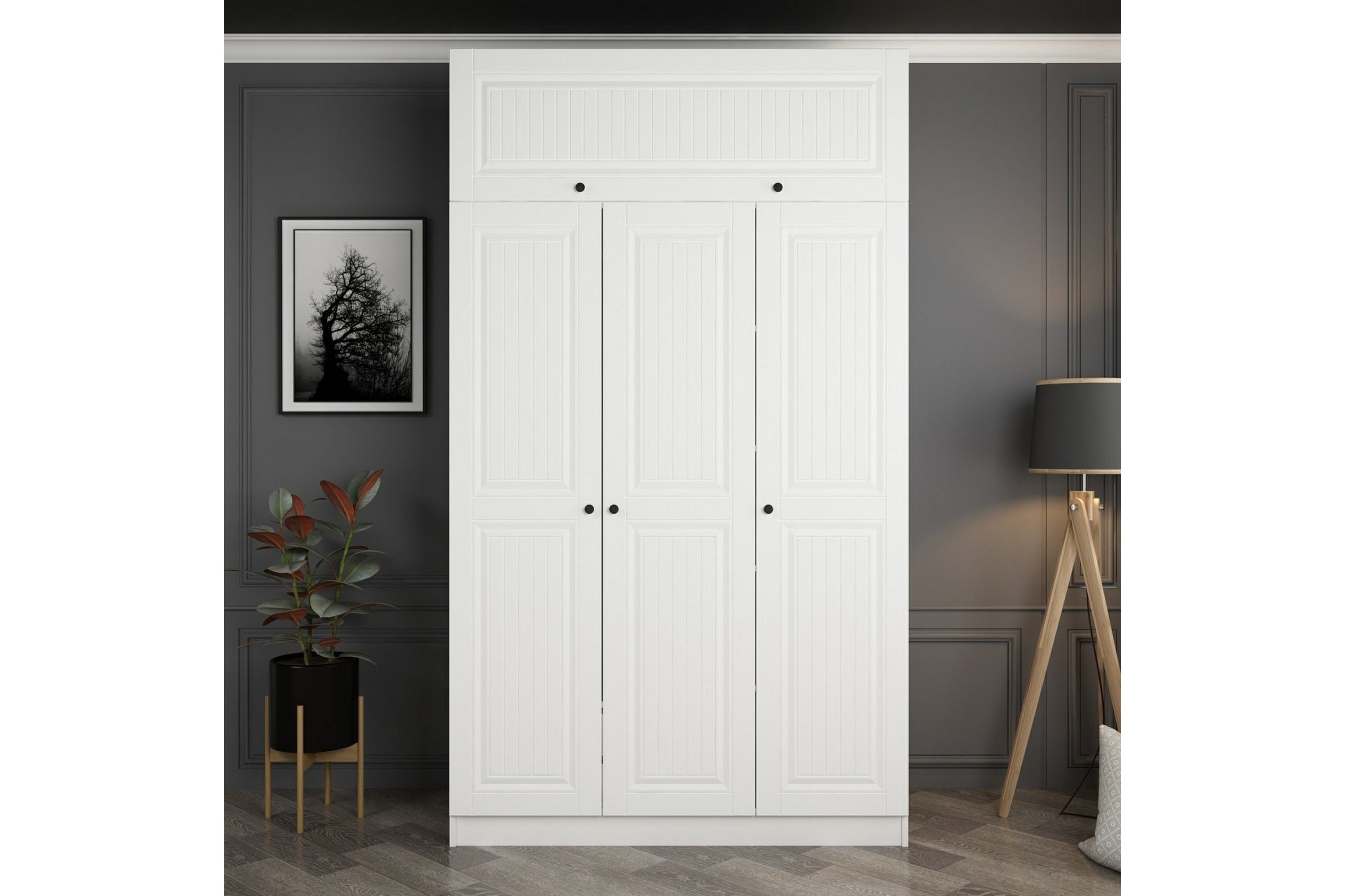 Garderob Minar 135 cm Vit