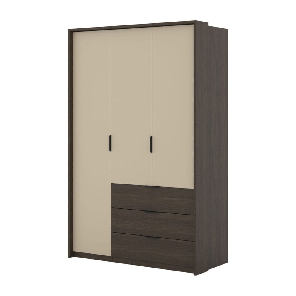 garderob mola 3 dörrar med 3 lådor -