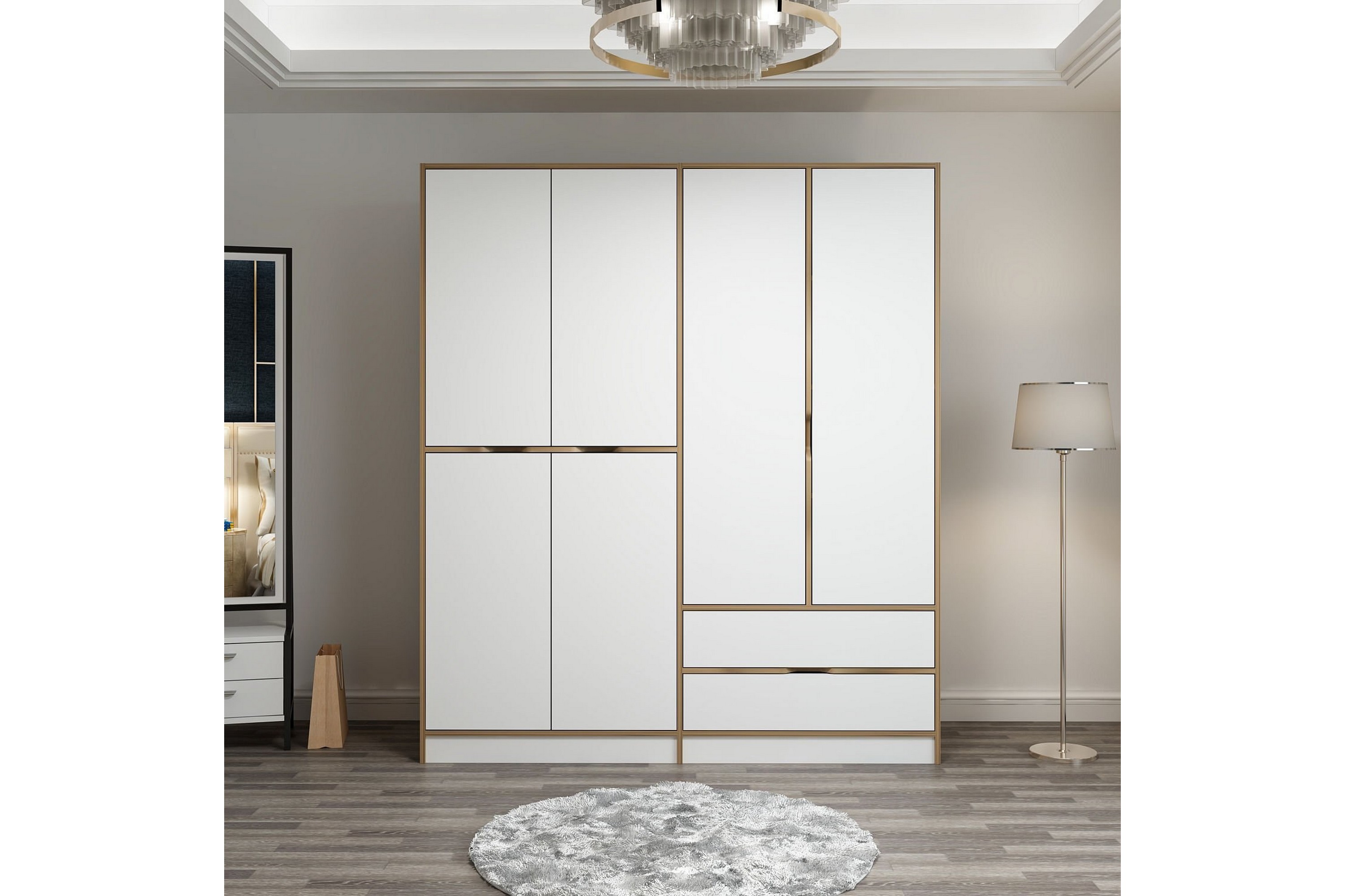 garderob munna 180 cm - vit