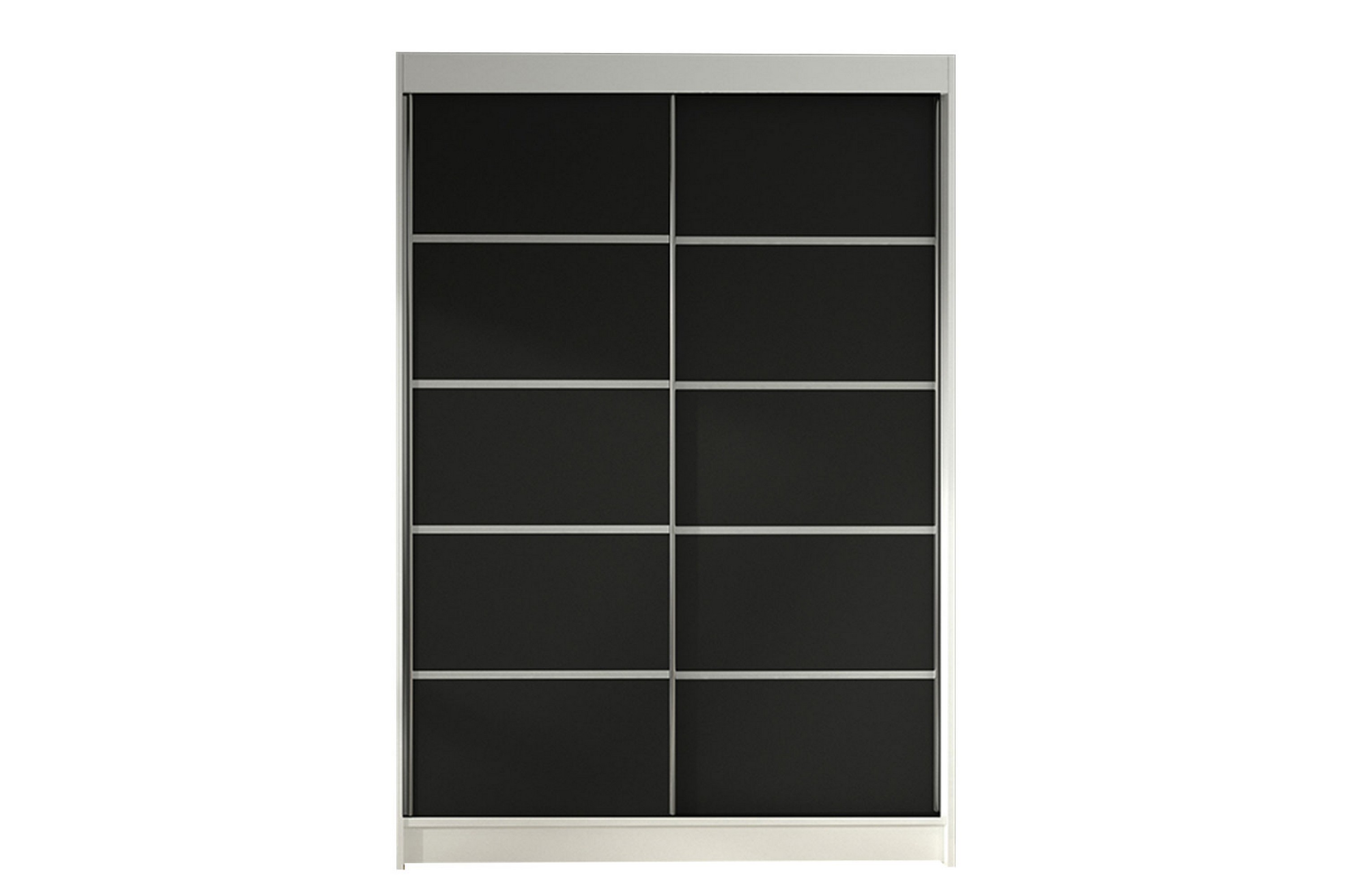 garderob ottery 120x200 cm - svart/vit