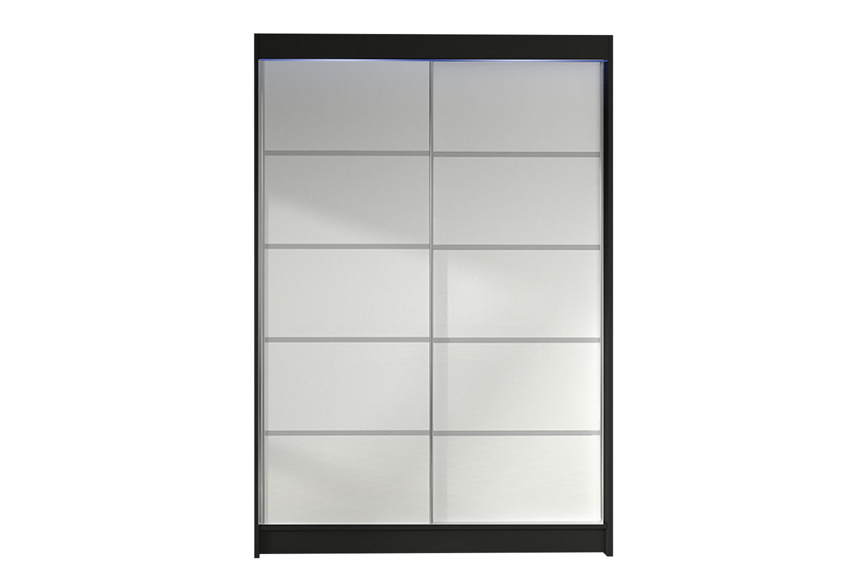 Garderob Ottery 120x200 cm Vit/Svart
