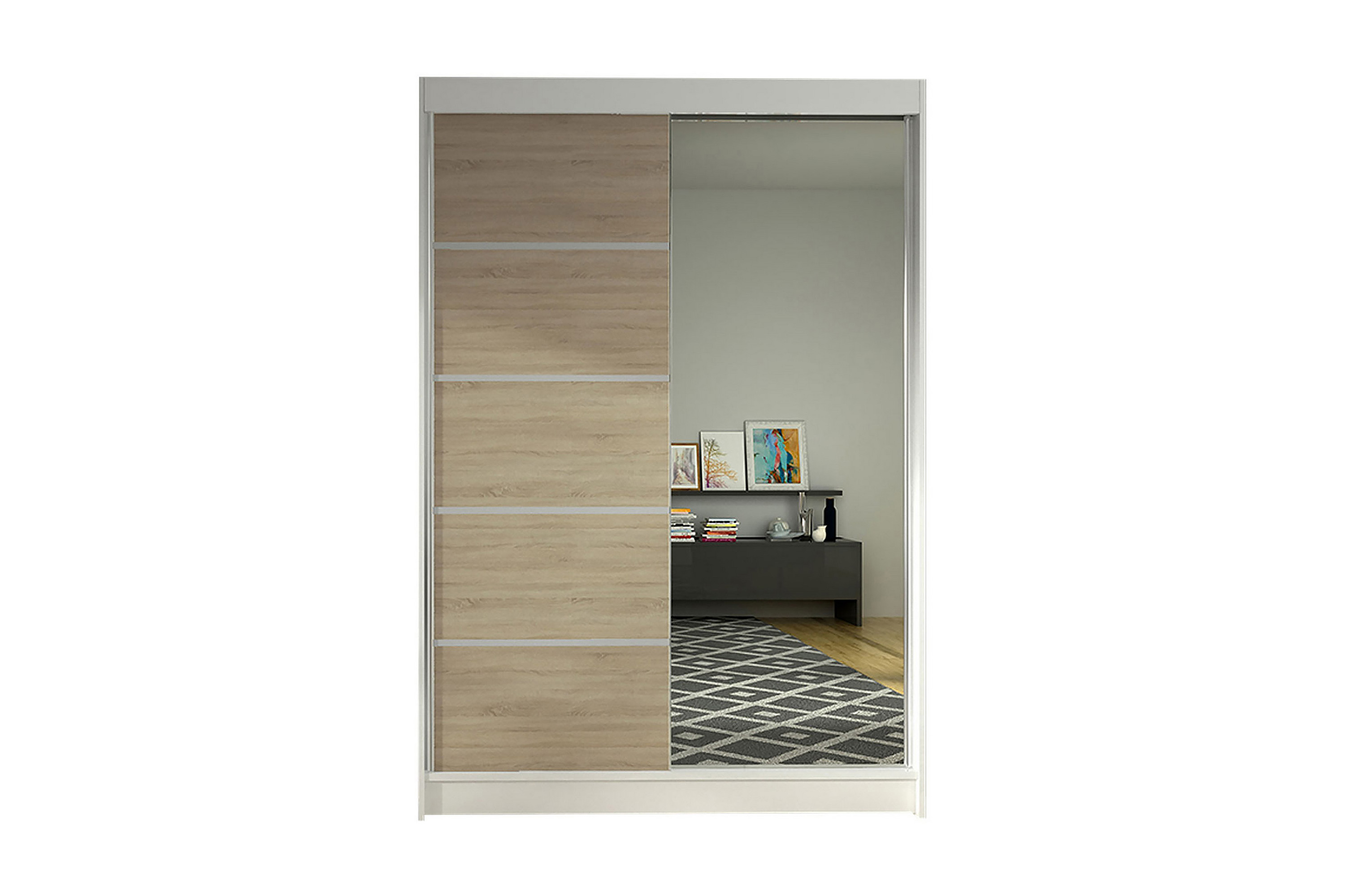 Garderob Ottery Vit/Ek