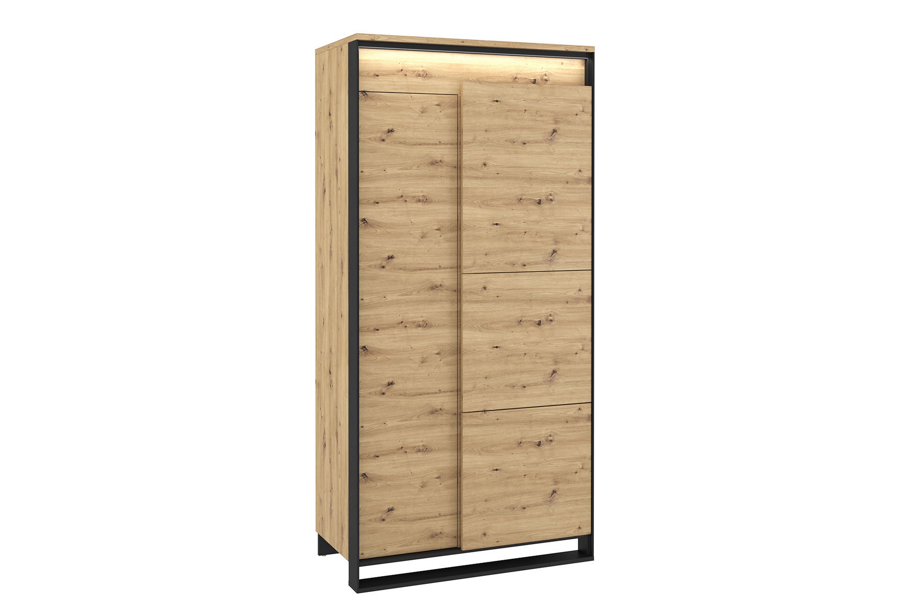 Garderob Quant 50x95 cm Ek/Svart