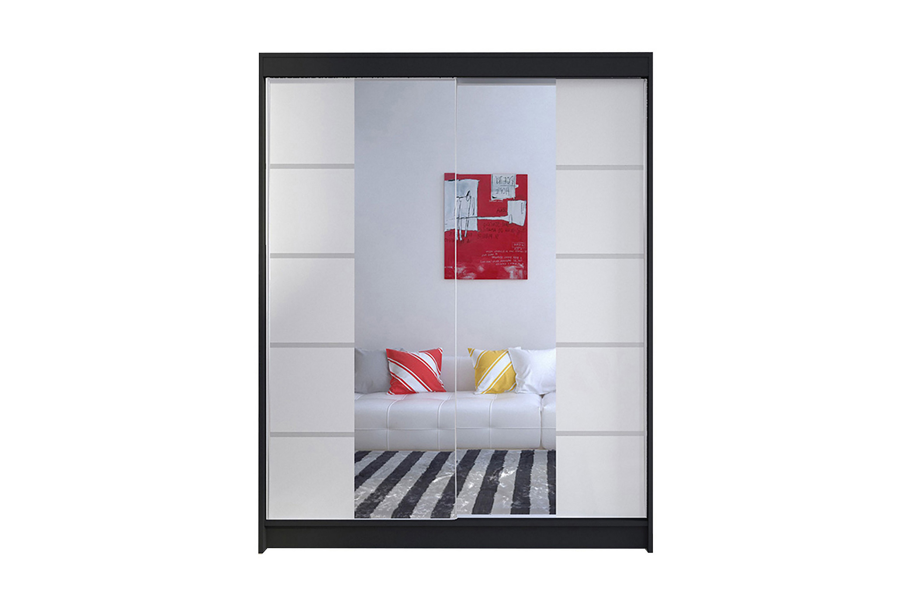 garderob richmond - svart/vit