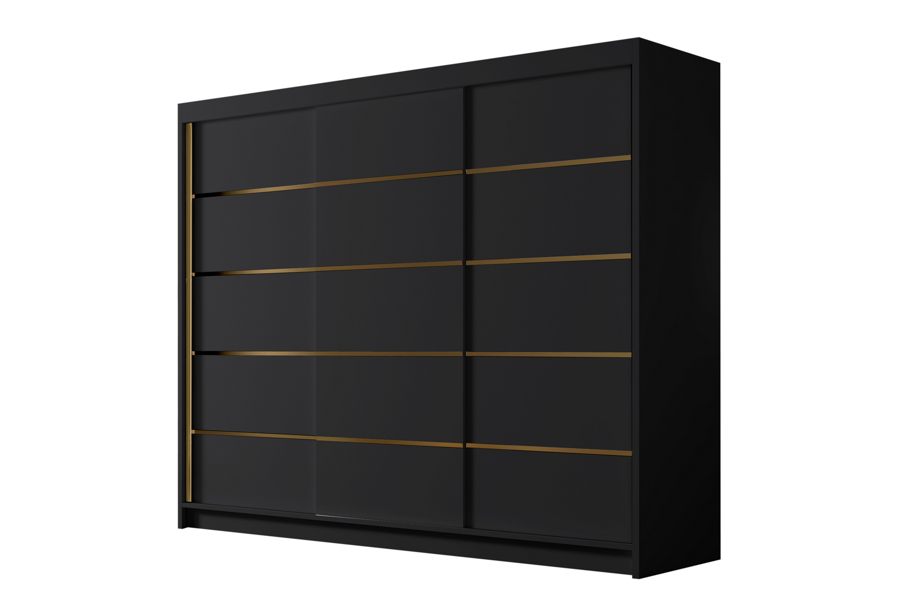 Garderob Samisia 250x215 cm Svart