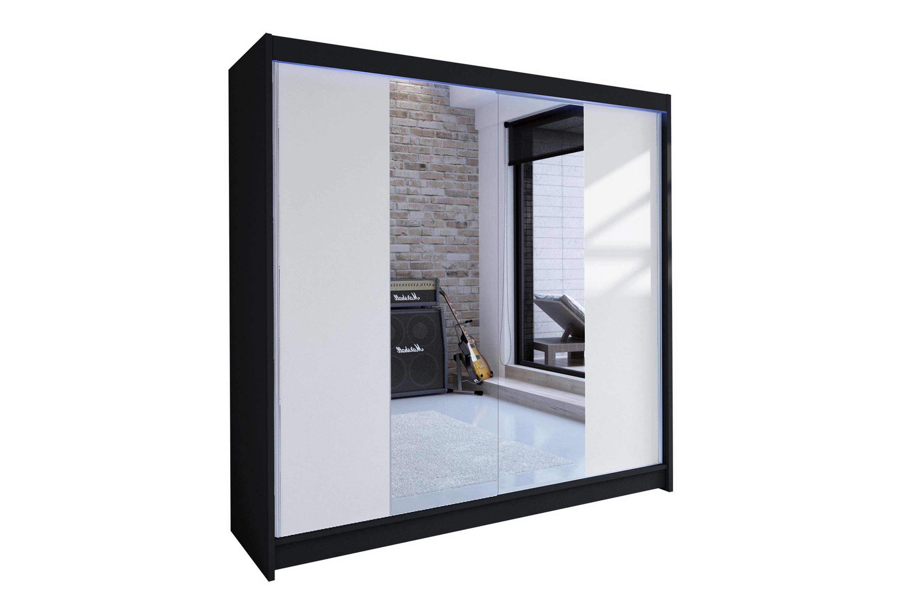 Garderob Talin 180x58x215 cm Vit