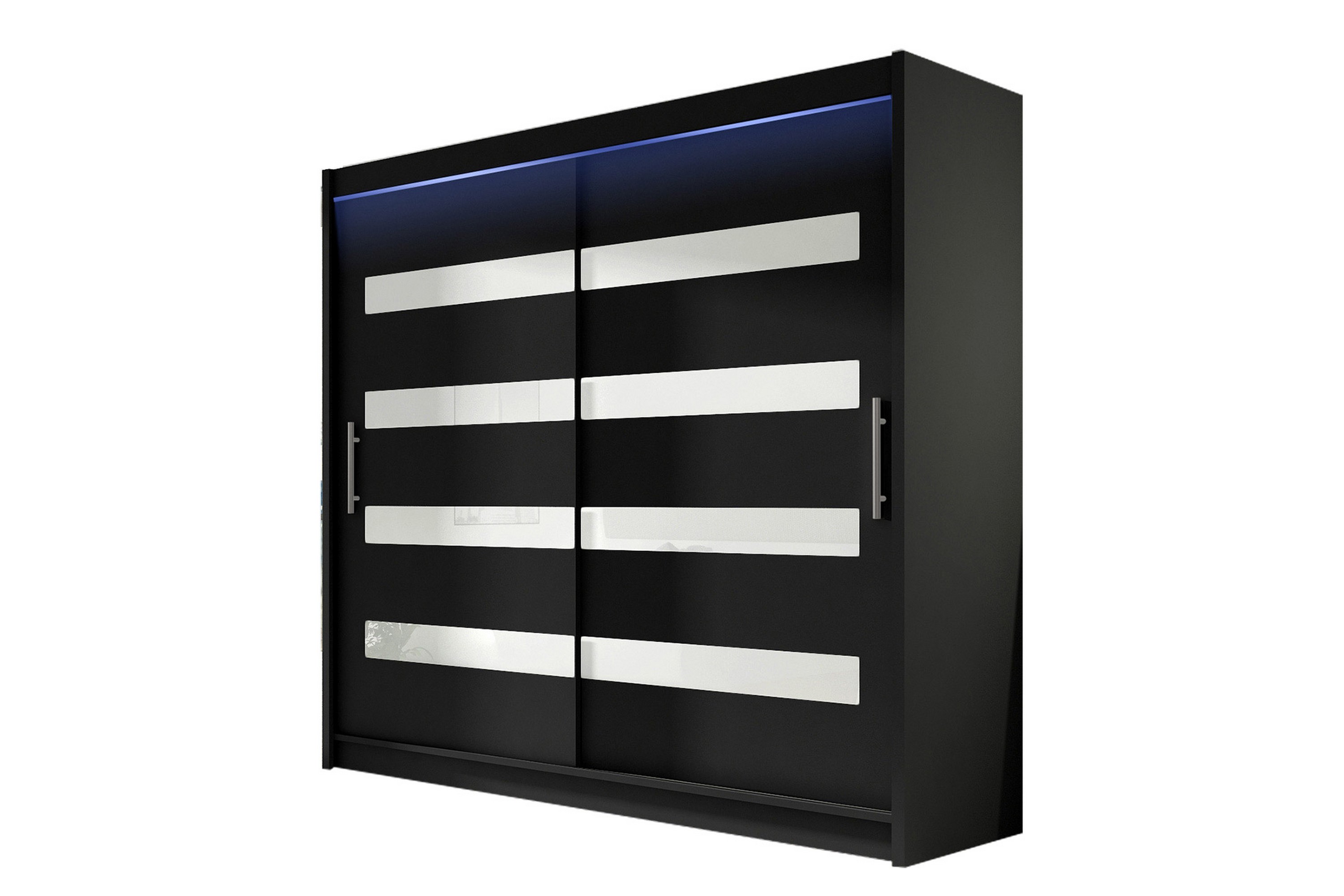 Garderob Prag 180x215 cm Svart