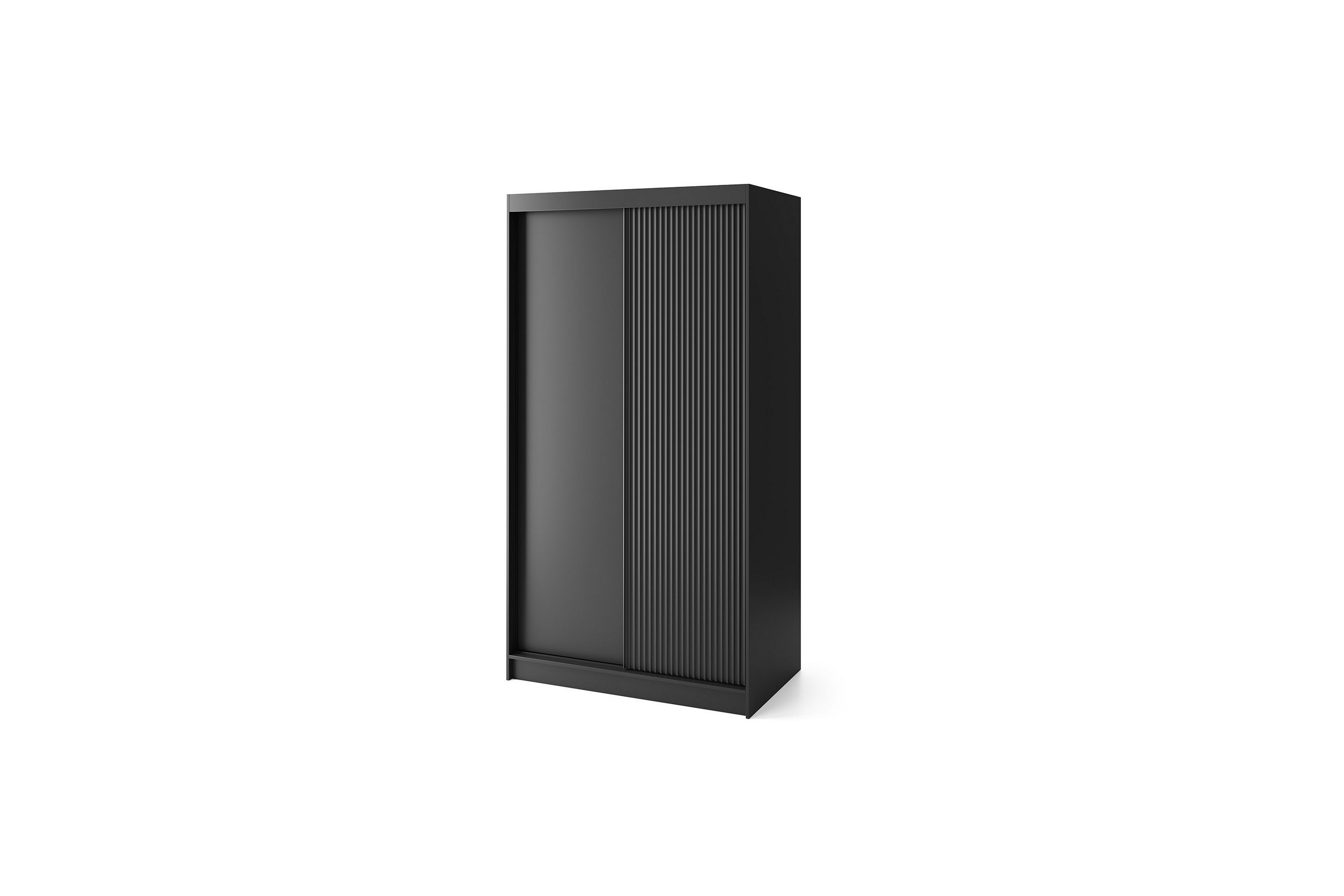 Garderob Prescco 120x220 cm Svart