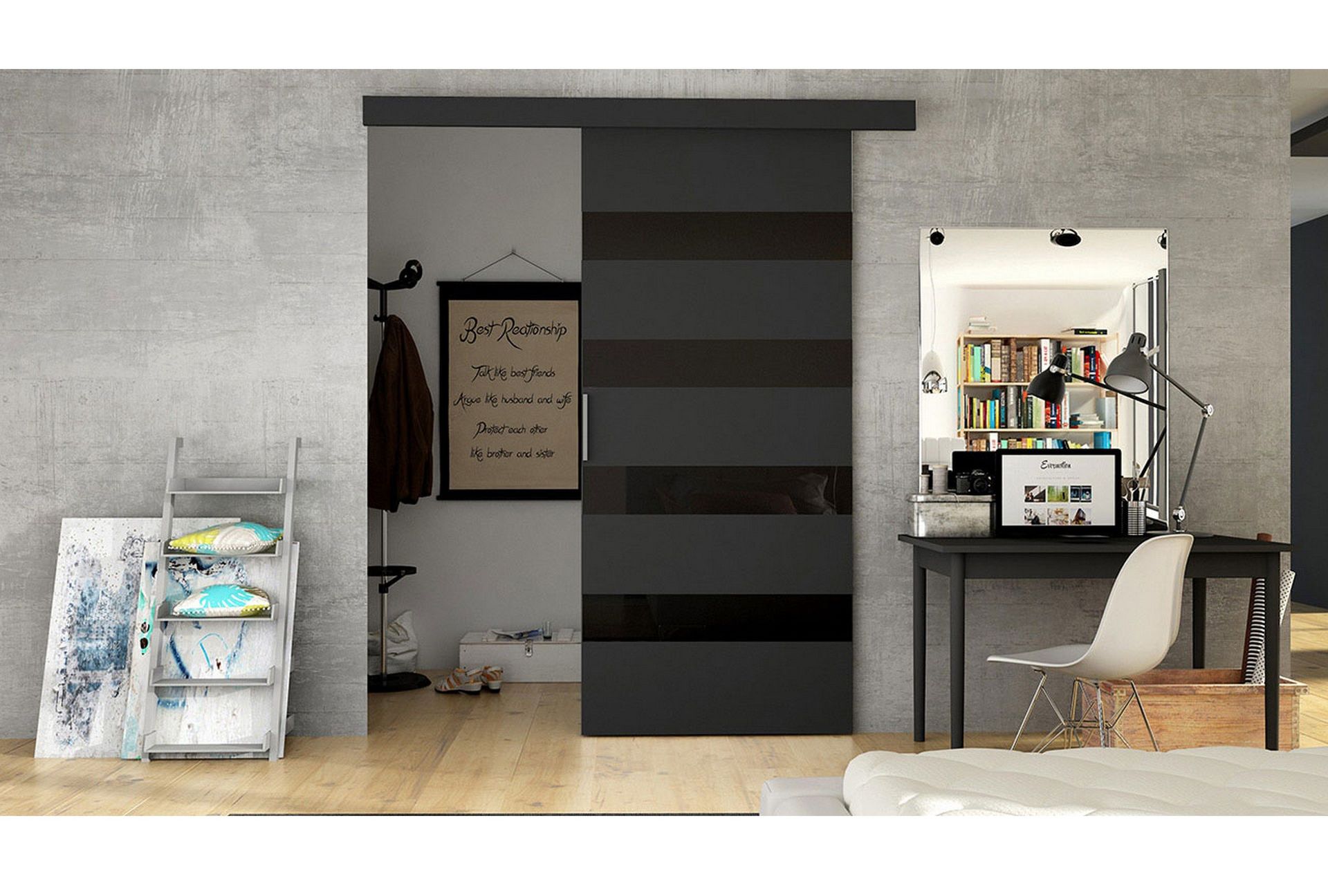 Skjutd&ouml;rr MARTI - Svart