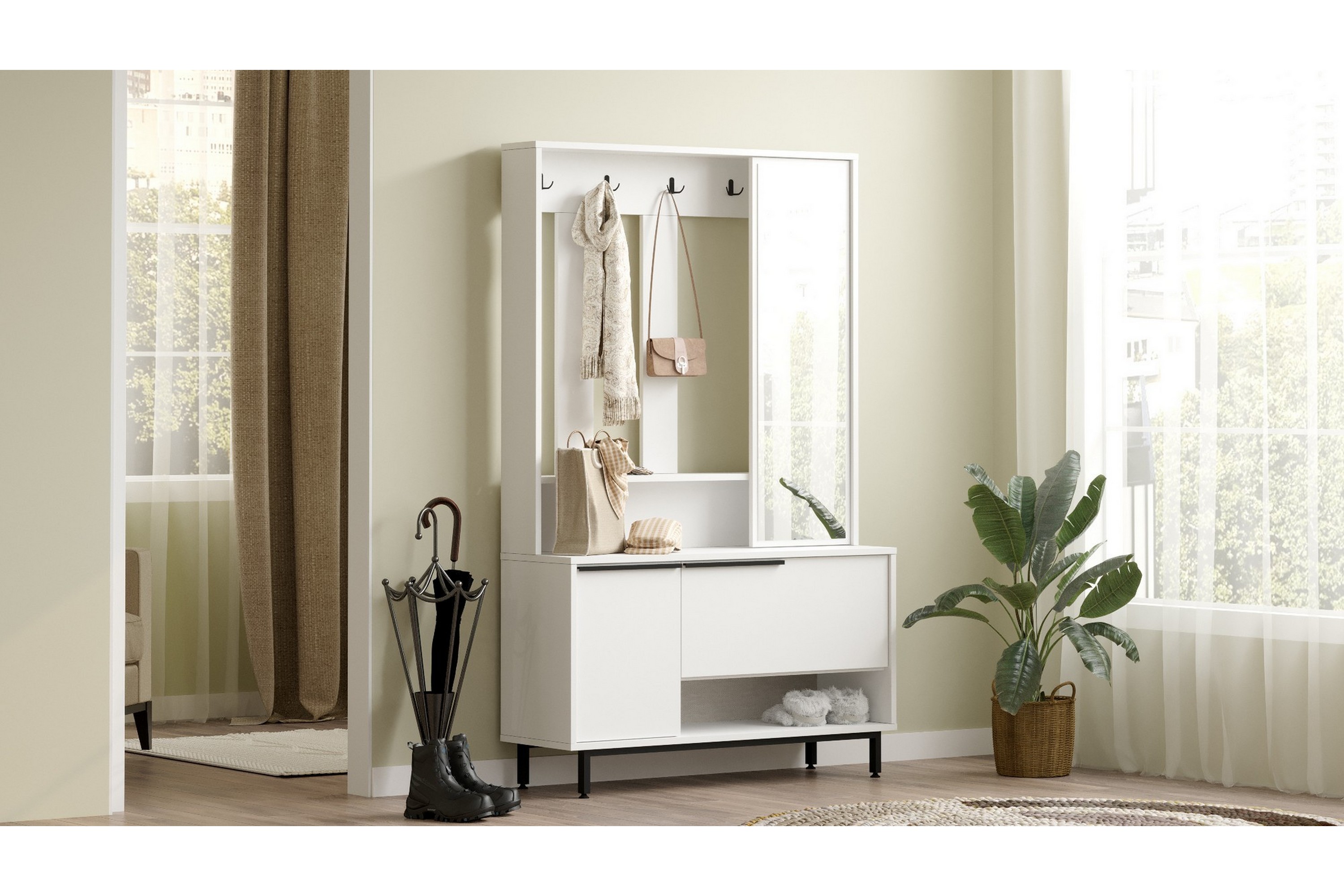 hallmöbel liyakat - vit