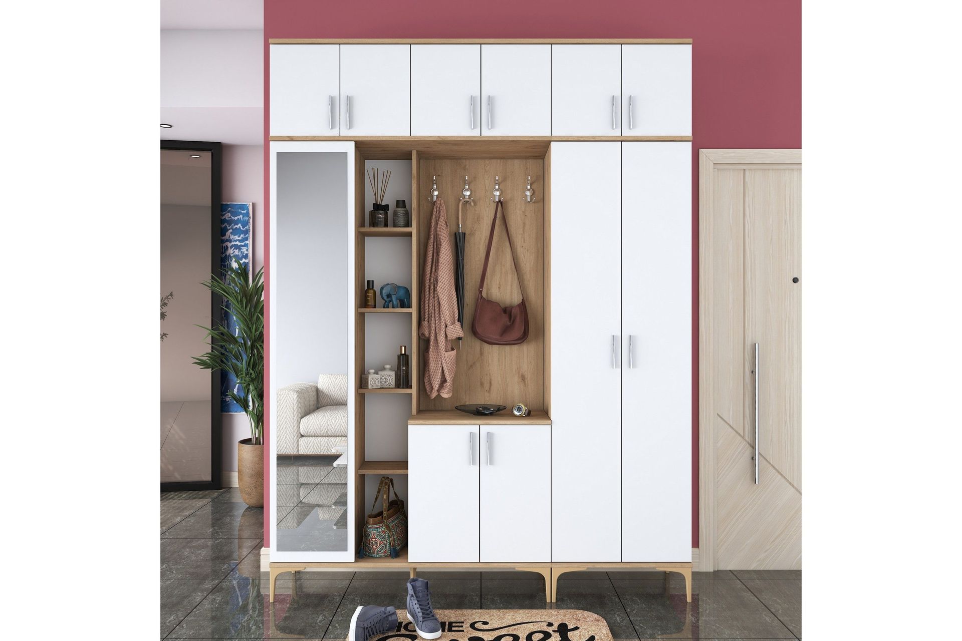 Lukkha Hallm&ouml;bel - Valn&ouml;t/Vit