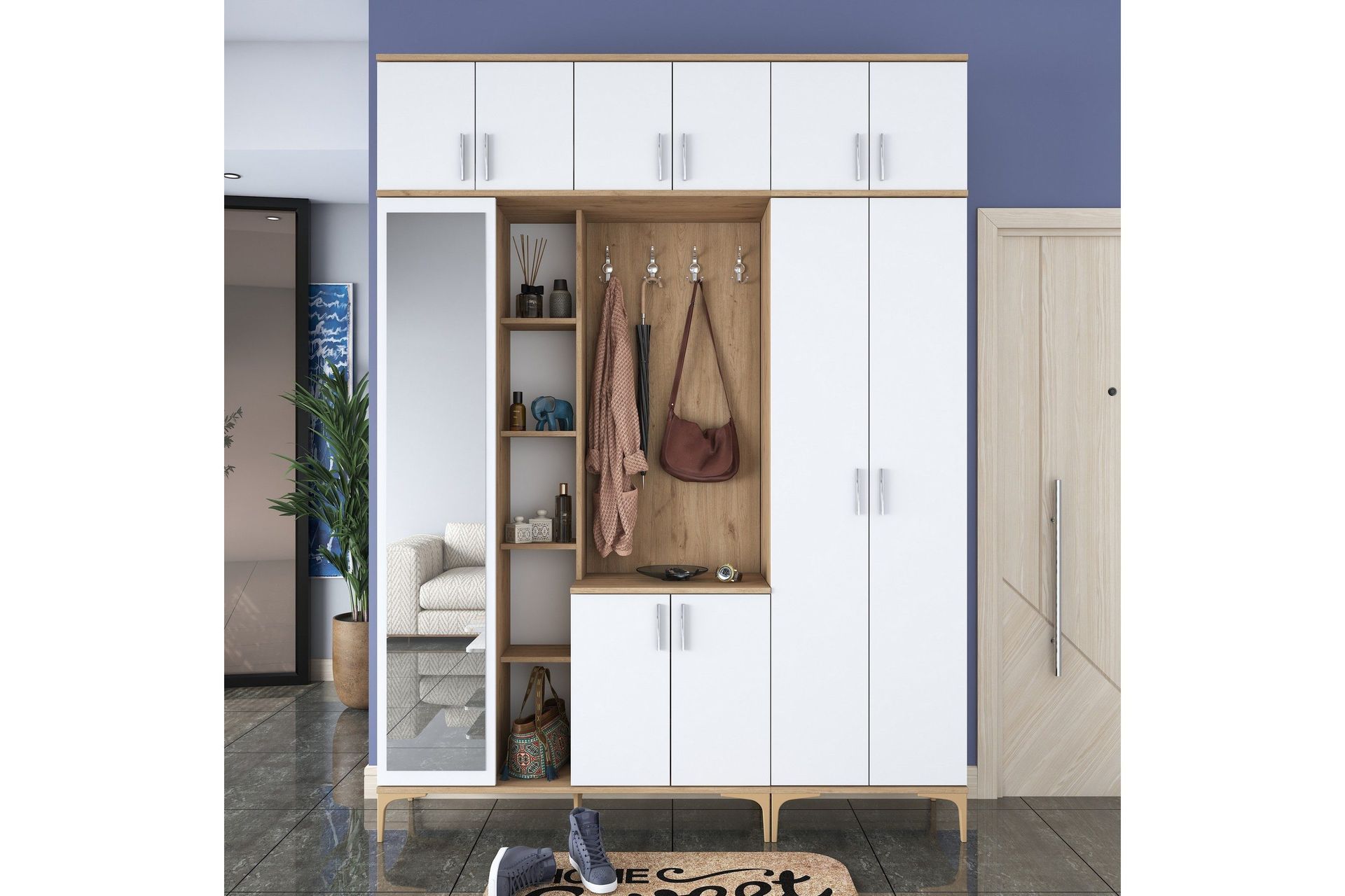 Lukkha Hallm&ouml;bel - Valn&ouml;t/Vit