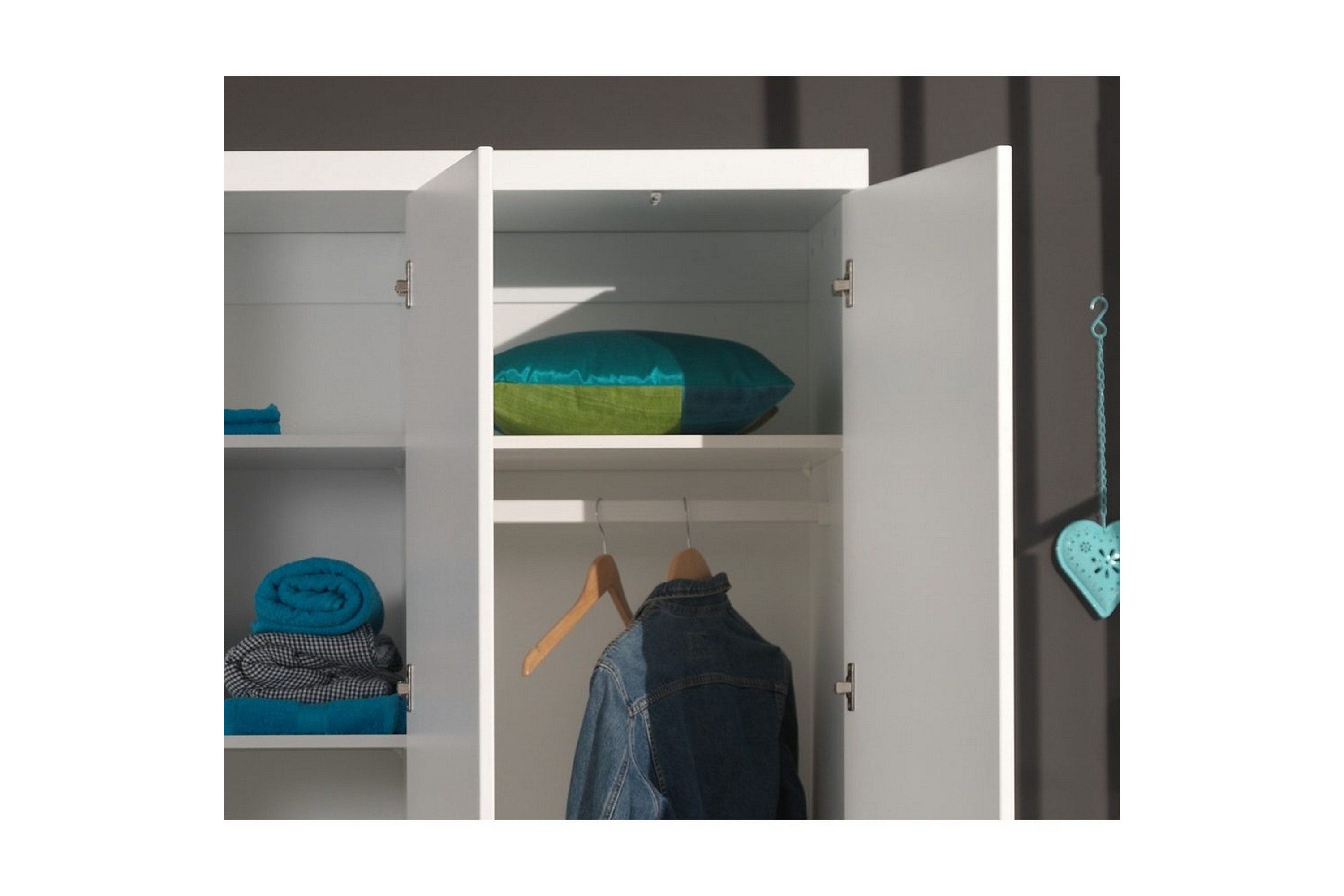 extra klädhängare för 3-dörrars garderob lara -