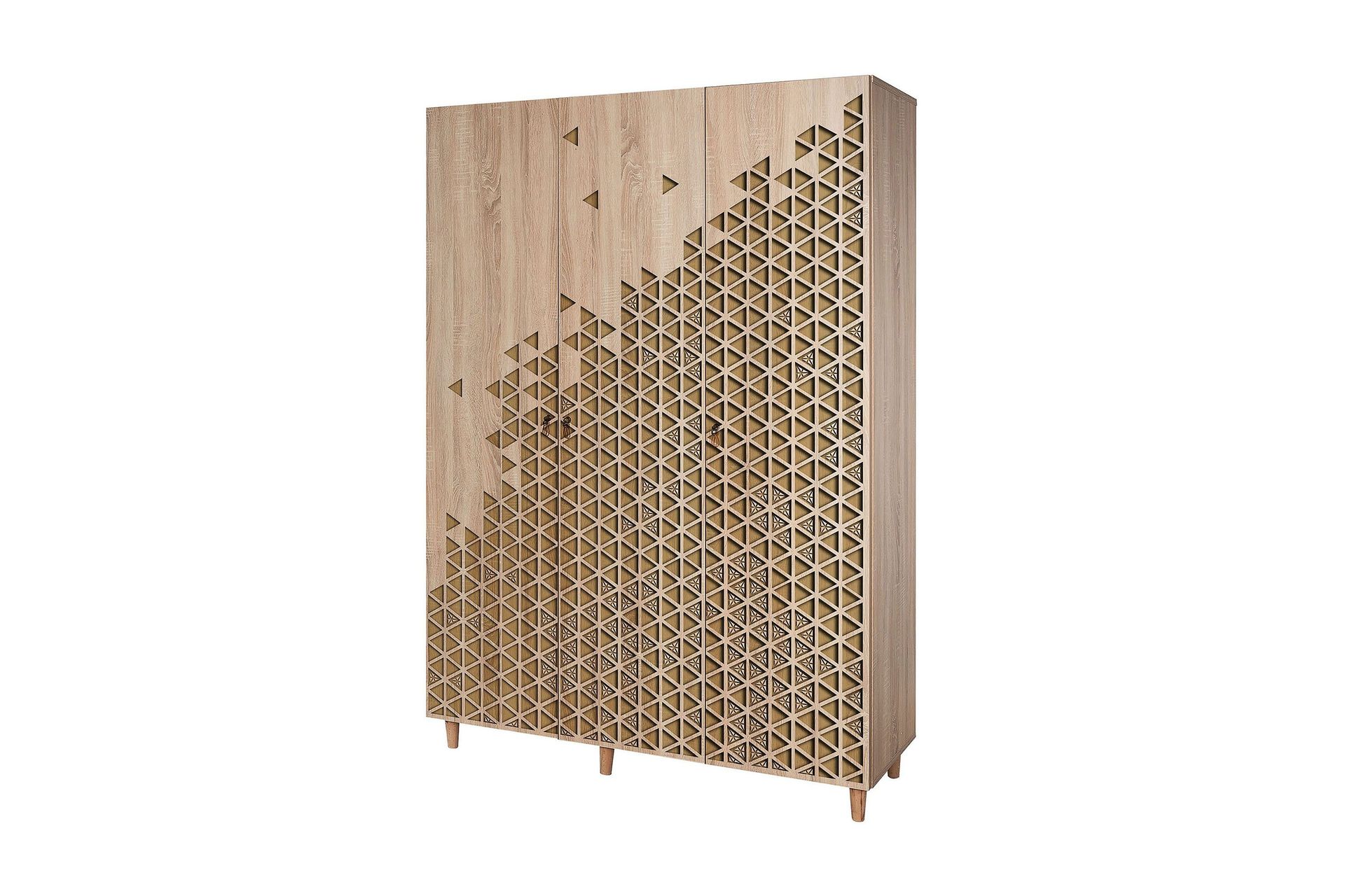 Brokind Garderob 135 cm - Brun