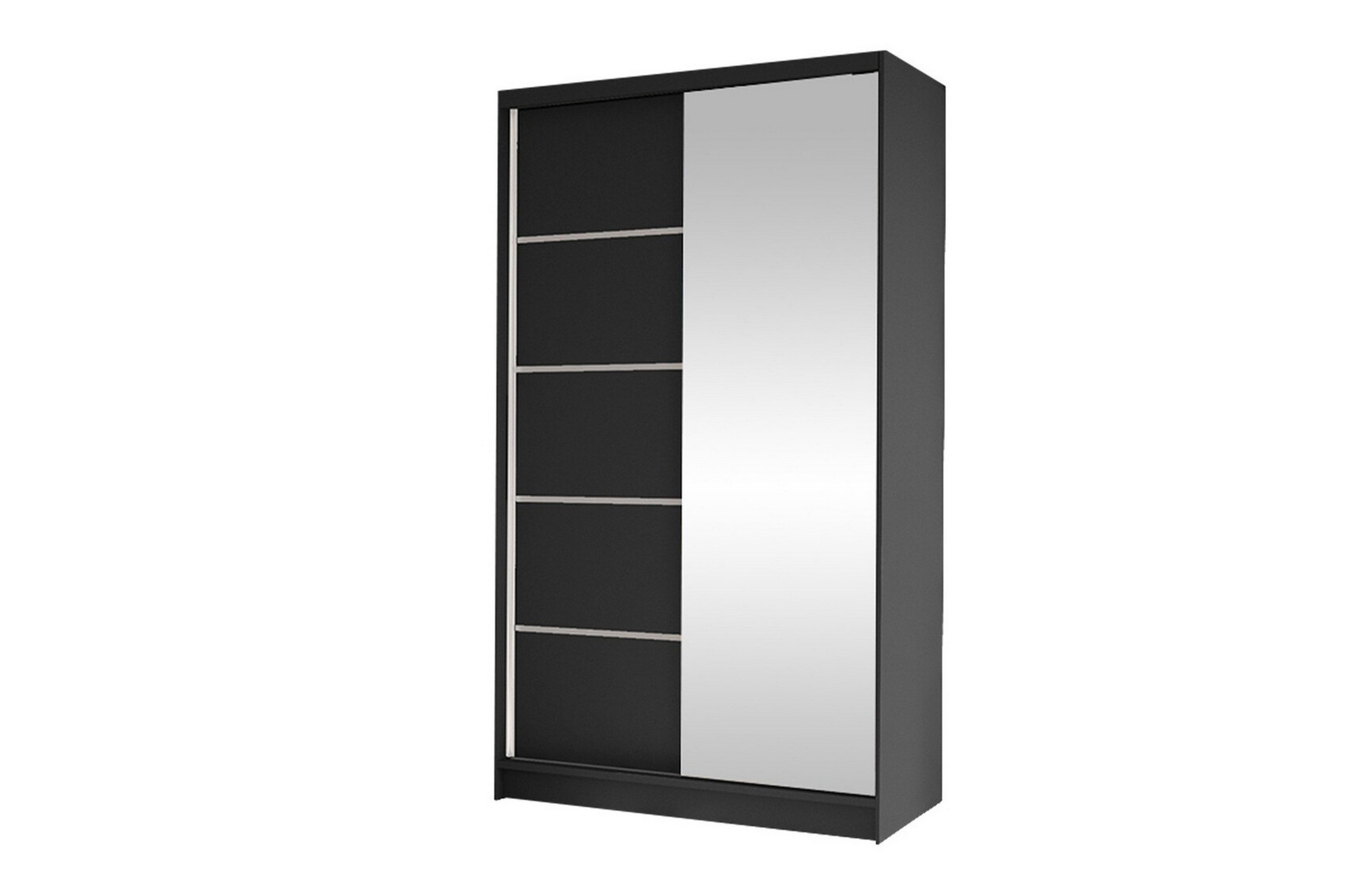 glenmore garderob m. spegel black -