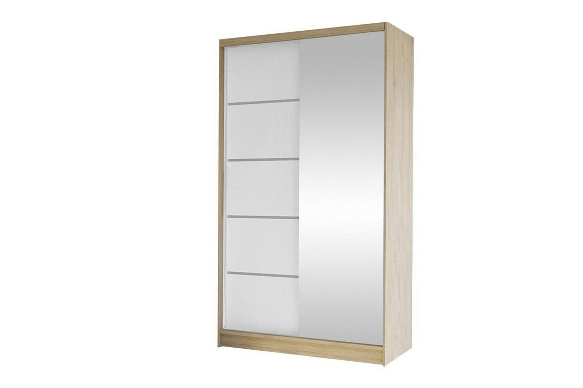 Glenmore Garderob m. Spegel NO_BRAND White -