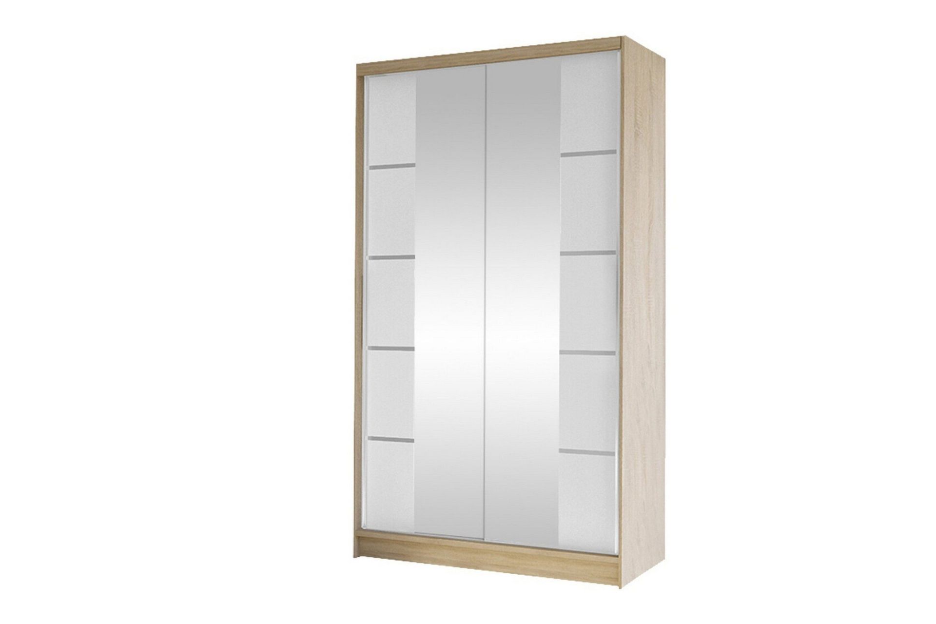 Glenmore Garderob m. Spegel NO_BRAND White -