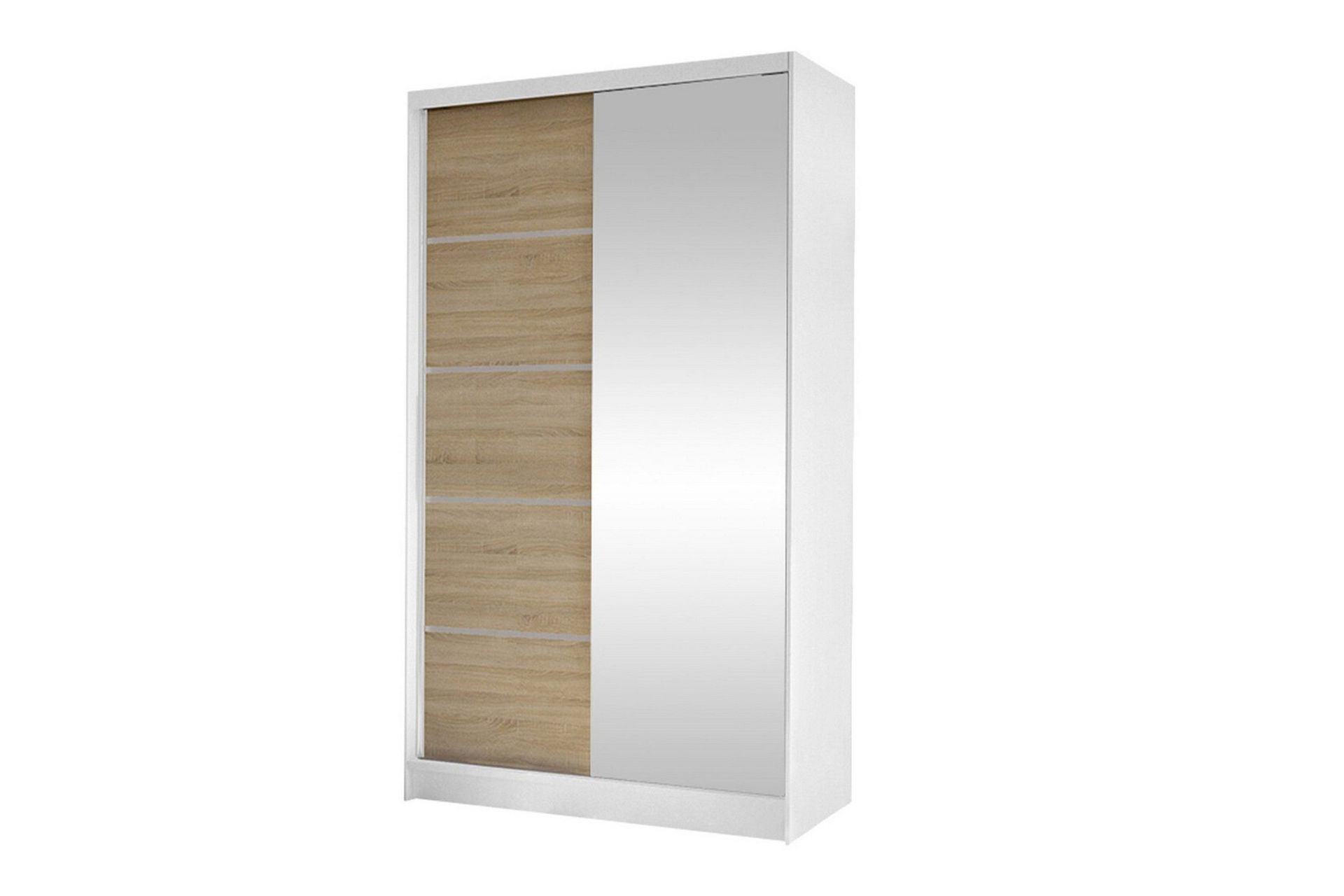 Glenmore Garderob m. Spegel NO_BRAND White -