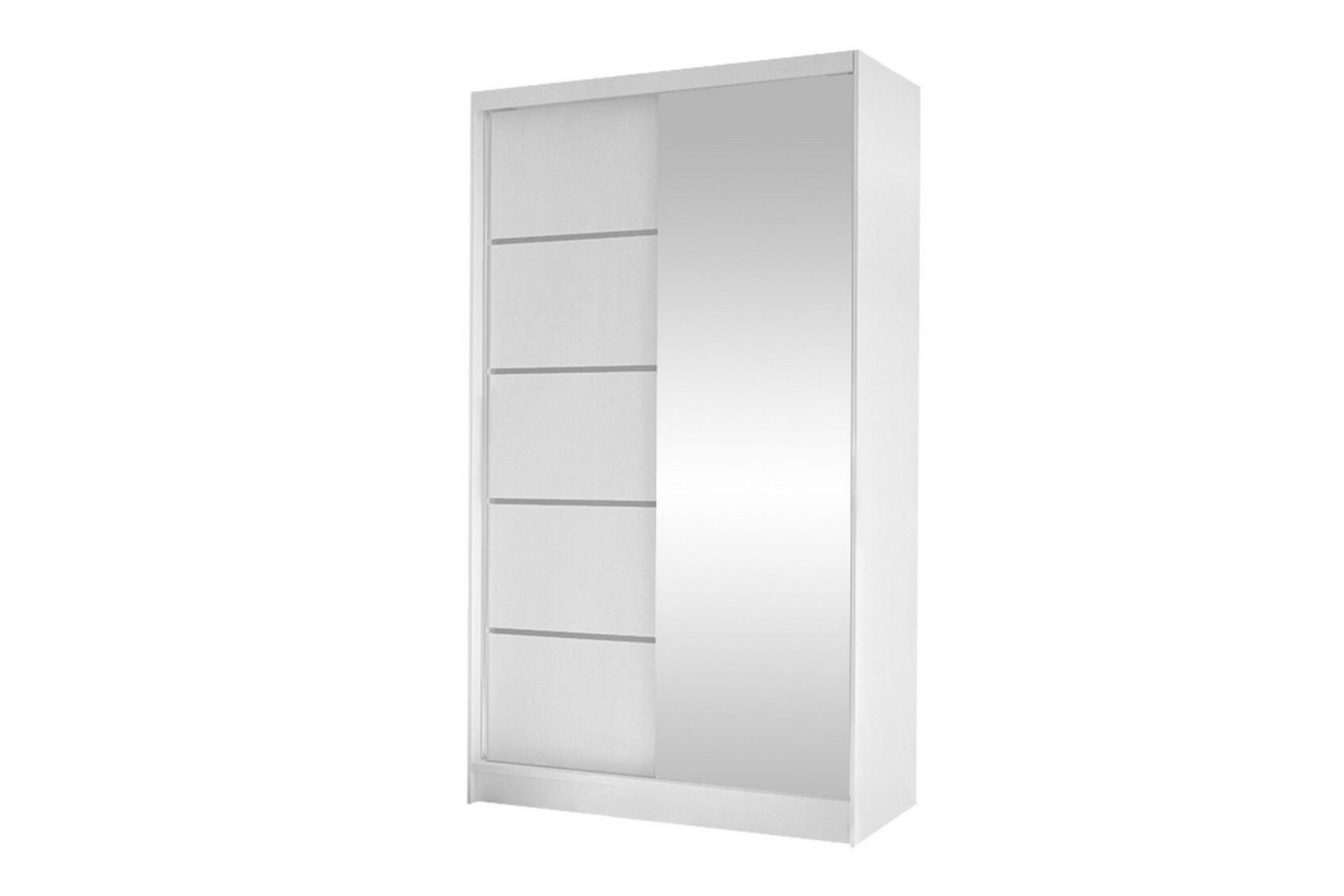 Glenmore Garderob m. Spegel NO_BRAND White -