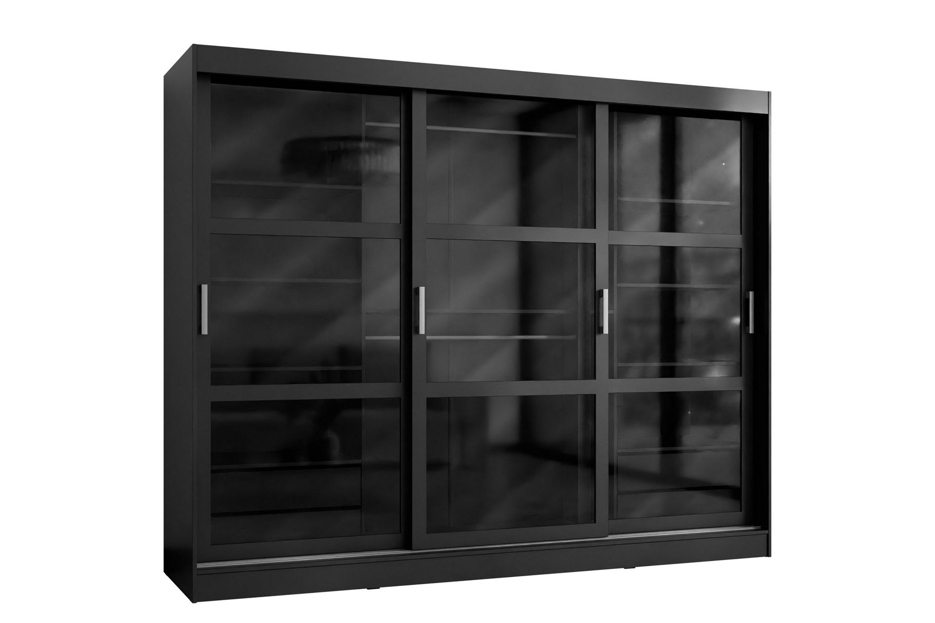 harvans garderob 250x203 cm - svart