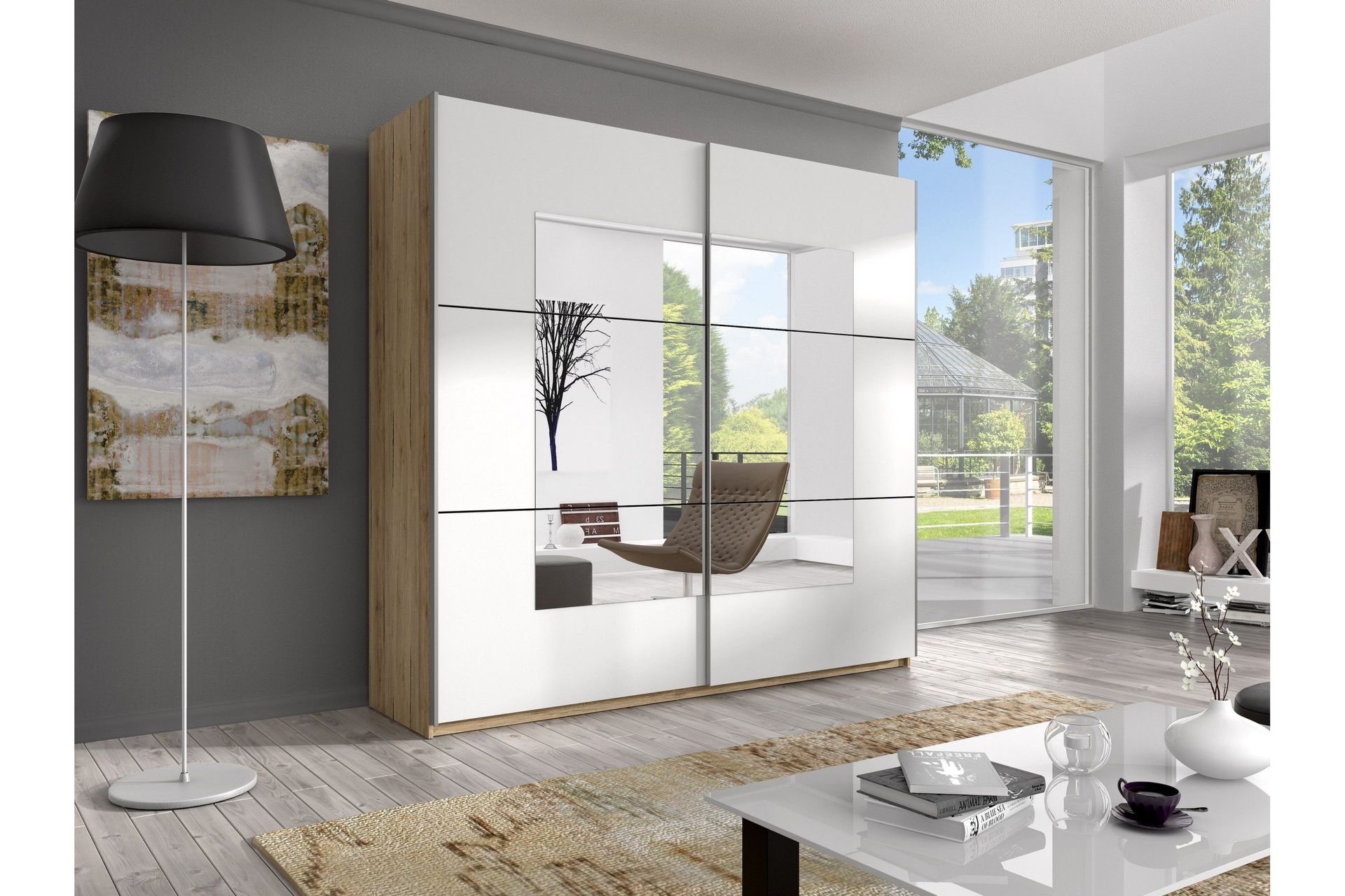 Joannie Garderob - Tr&auml;/Vit