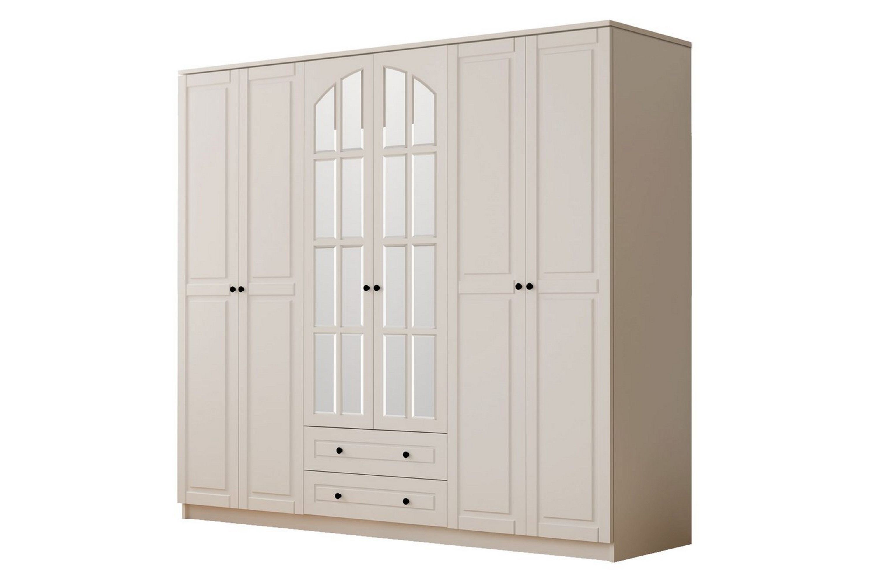 jovric garderob 210x210 cm - matt vit