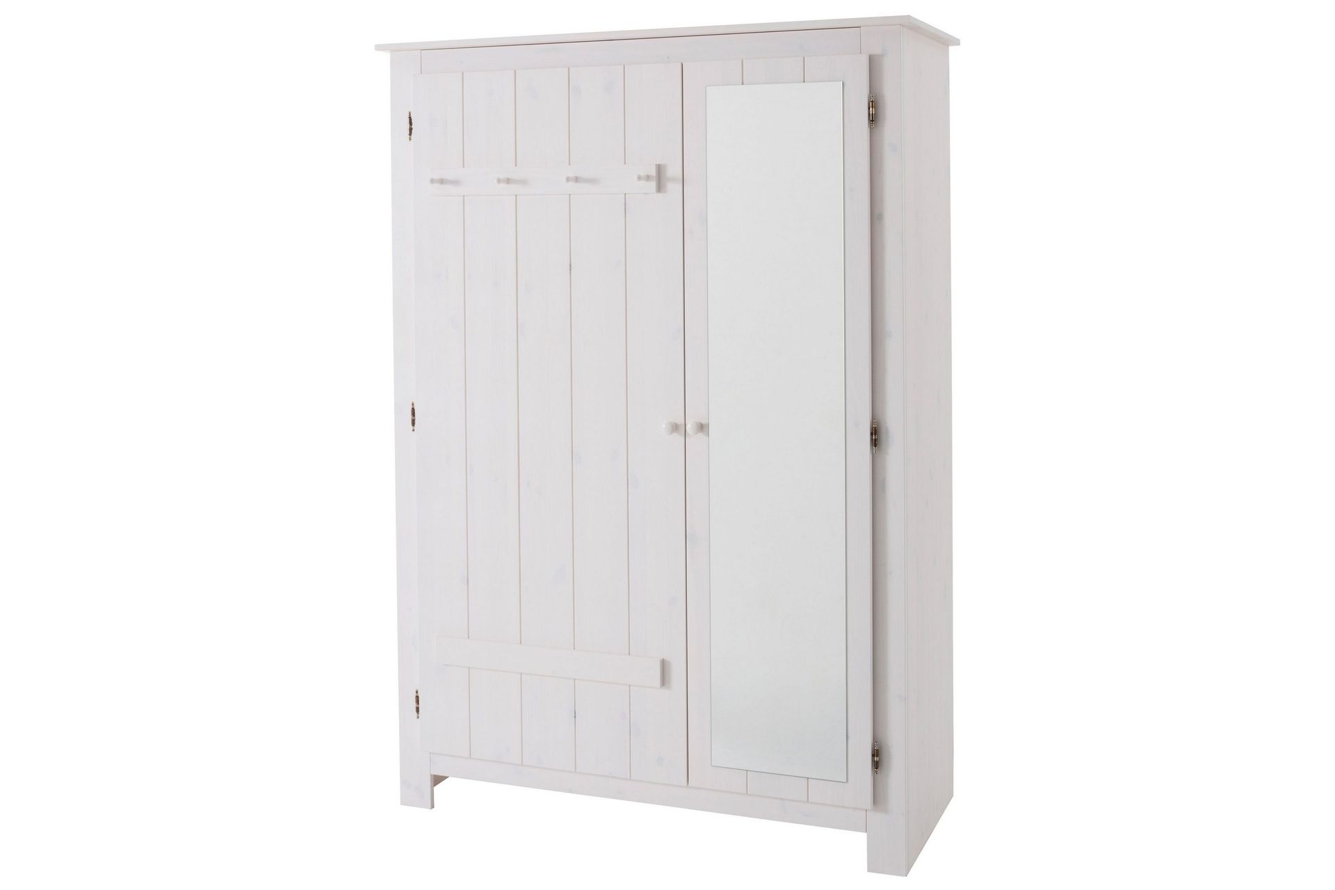 kagomiel garderob m. spegel - vit