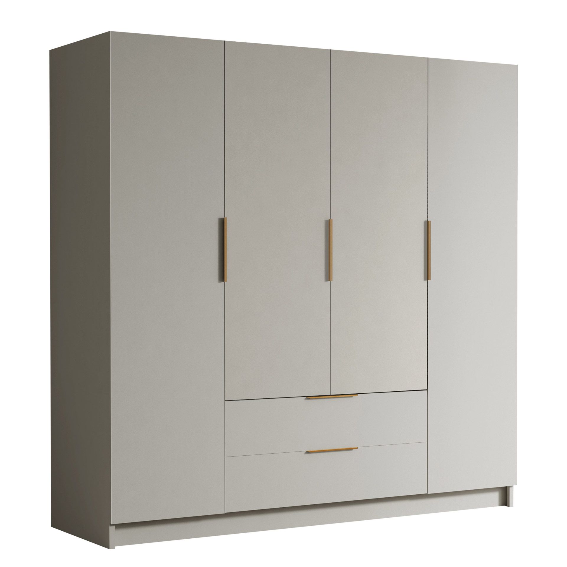 Kelros Garderob 200x216 cm - Beige