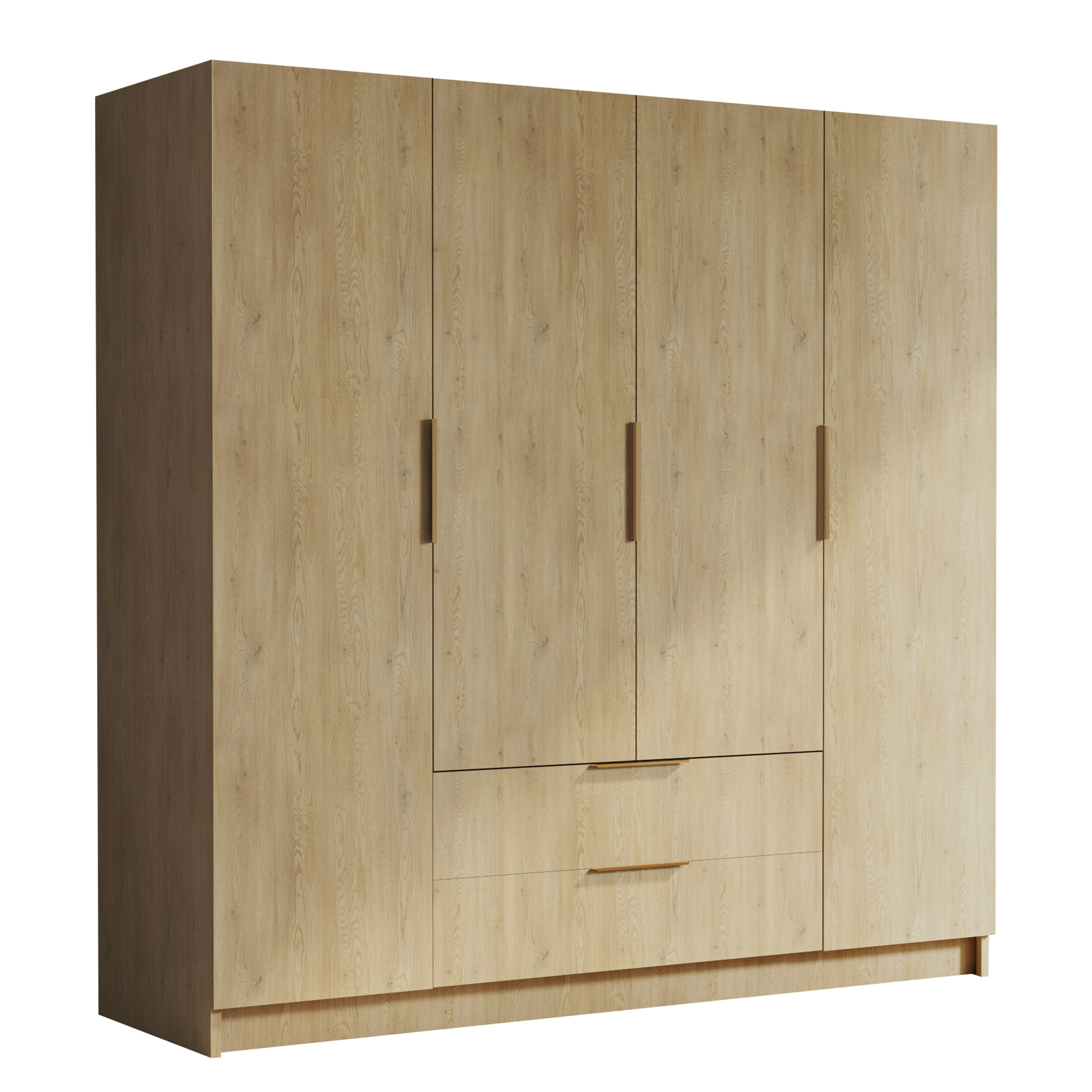 kelros garderob 200x216 cm - brun