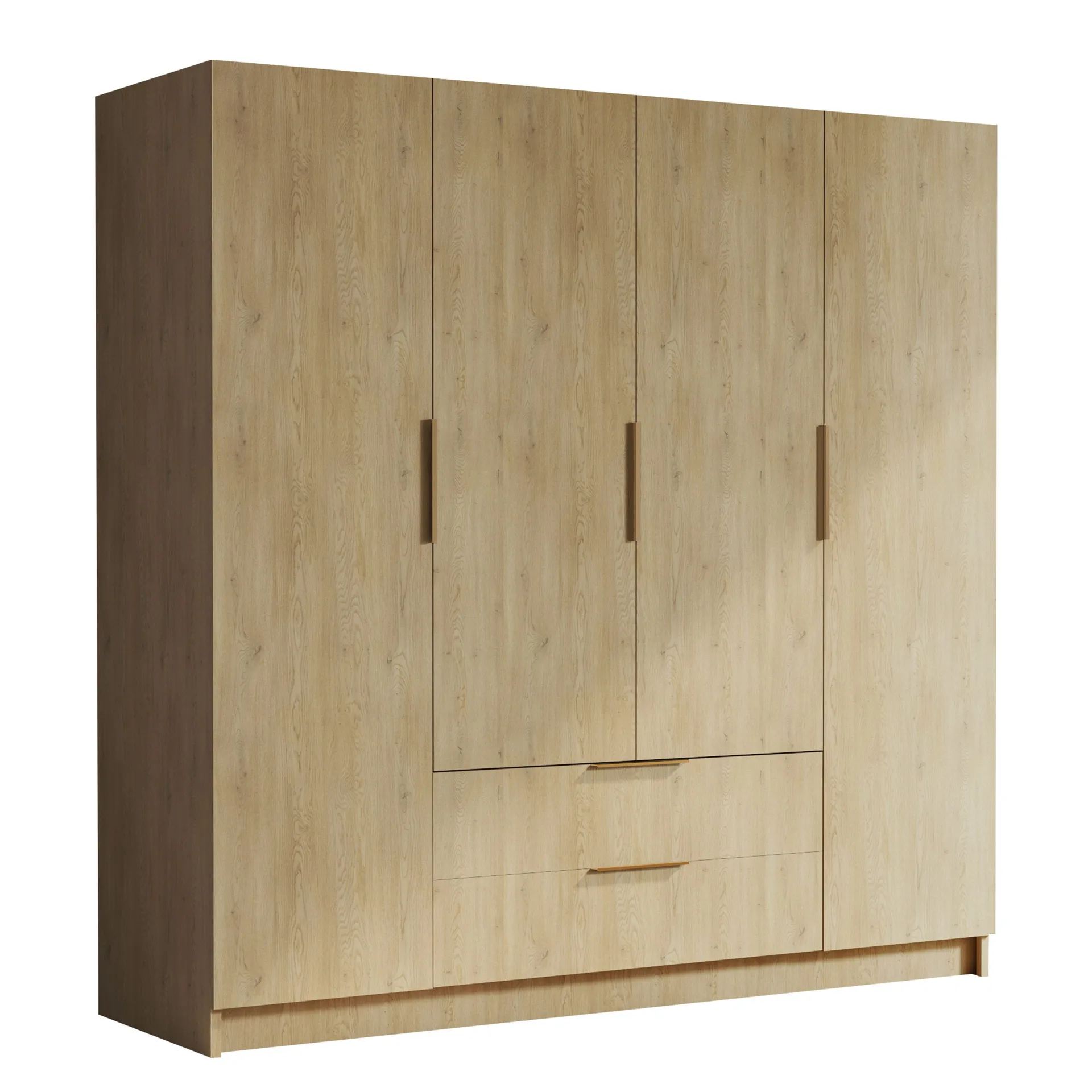 kelros garderob 200x216 cm - brun