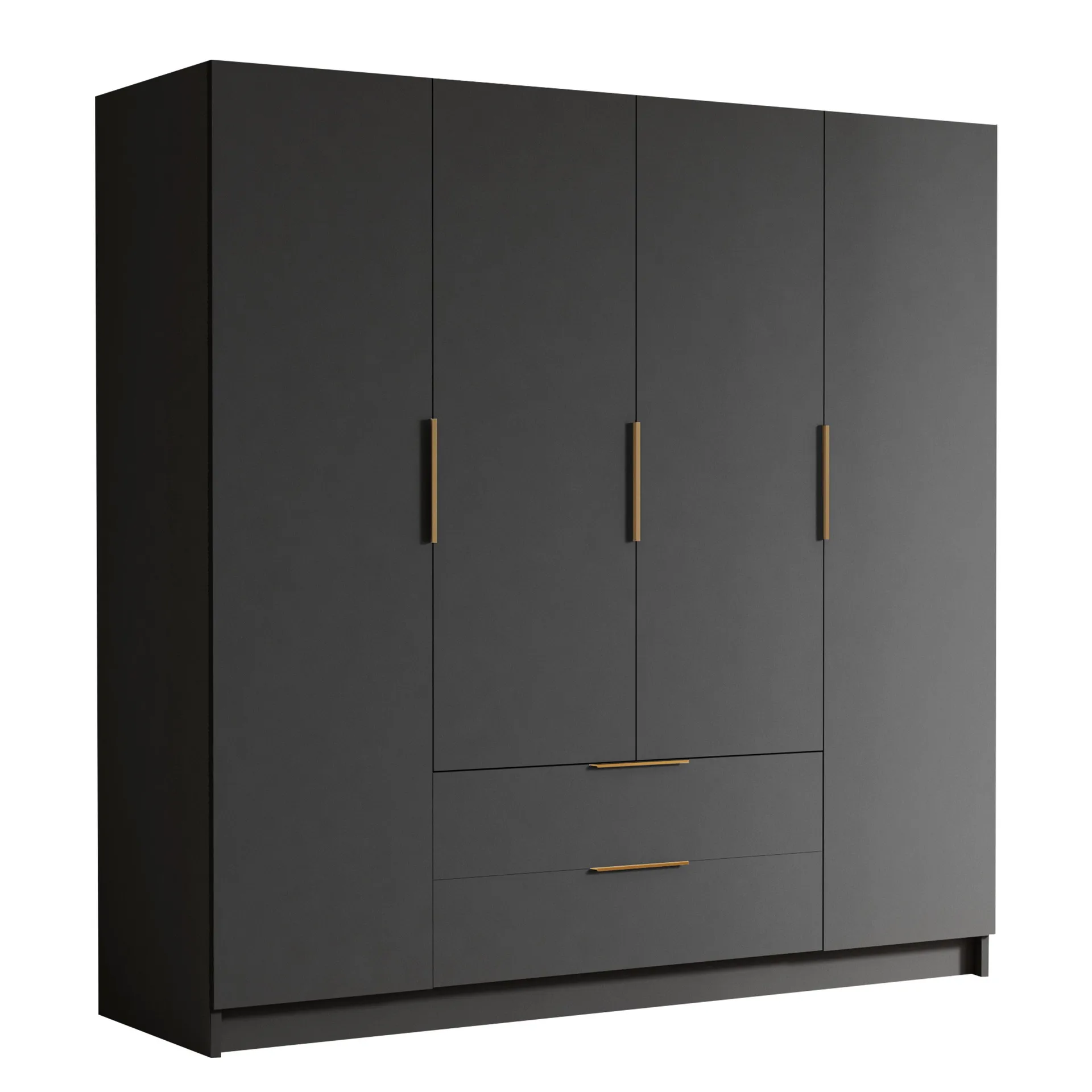 kelros garderob 200x216 cm - svart