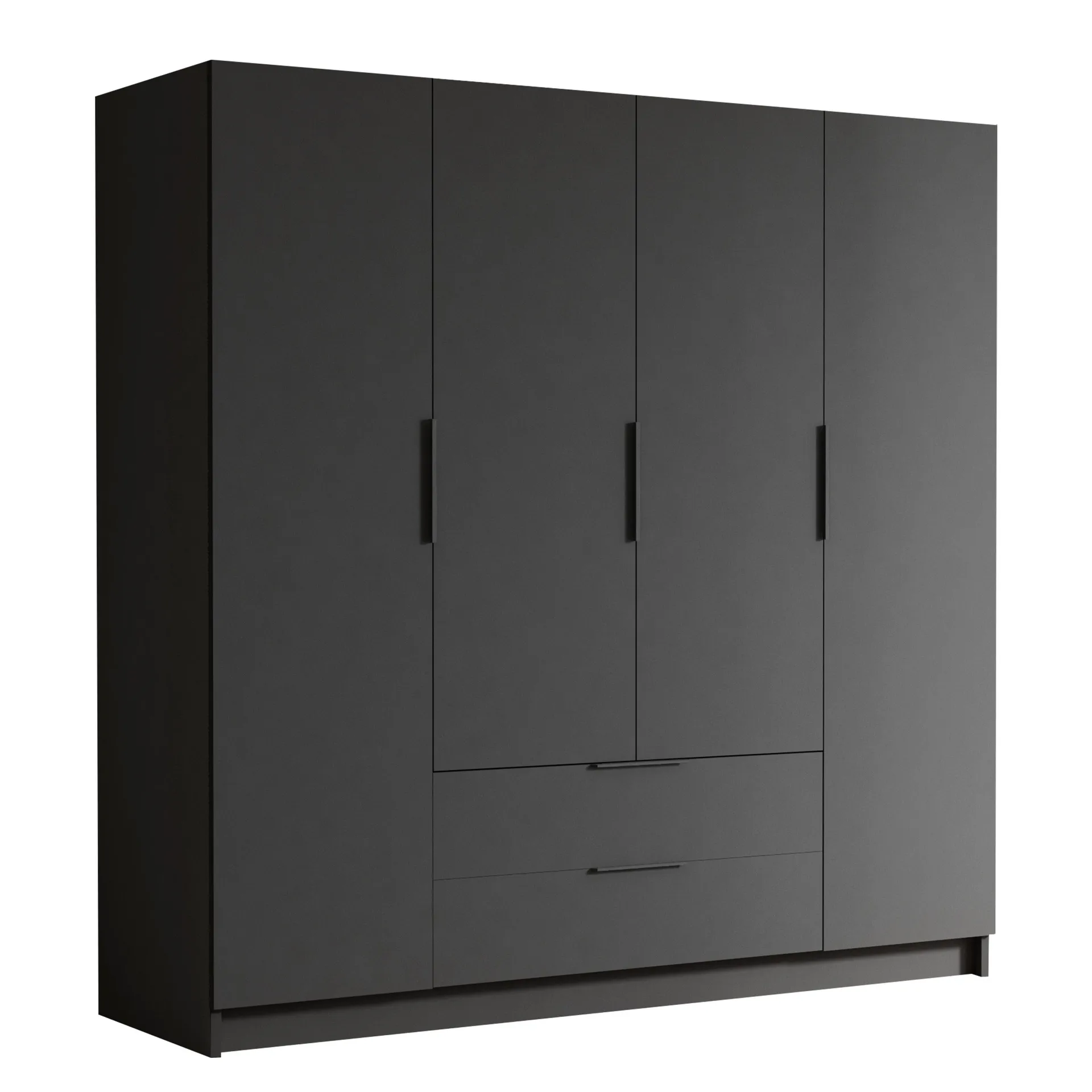 kelros garderob 200x216 cm - svart