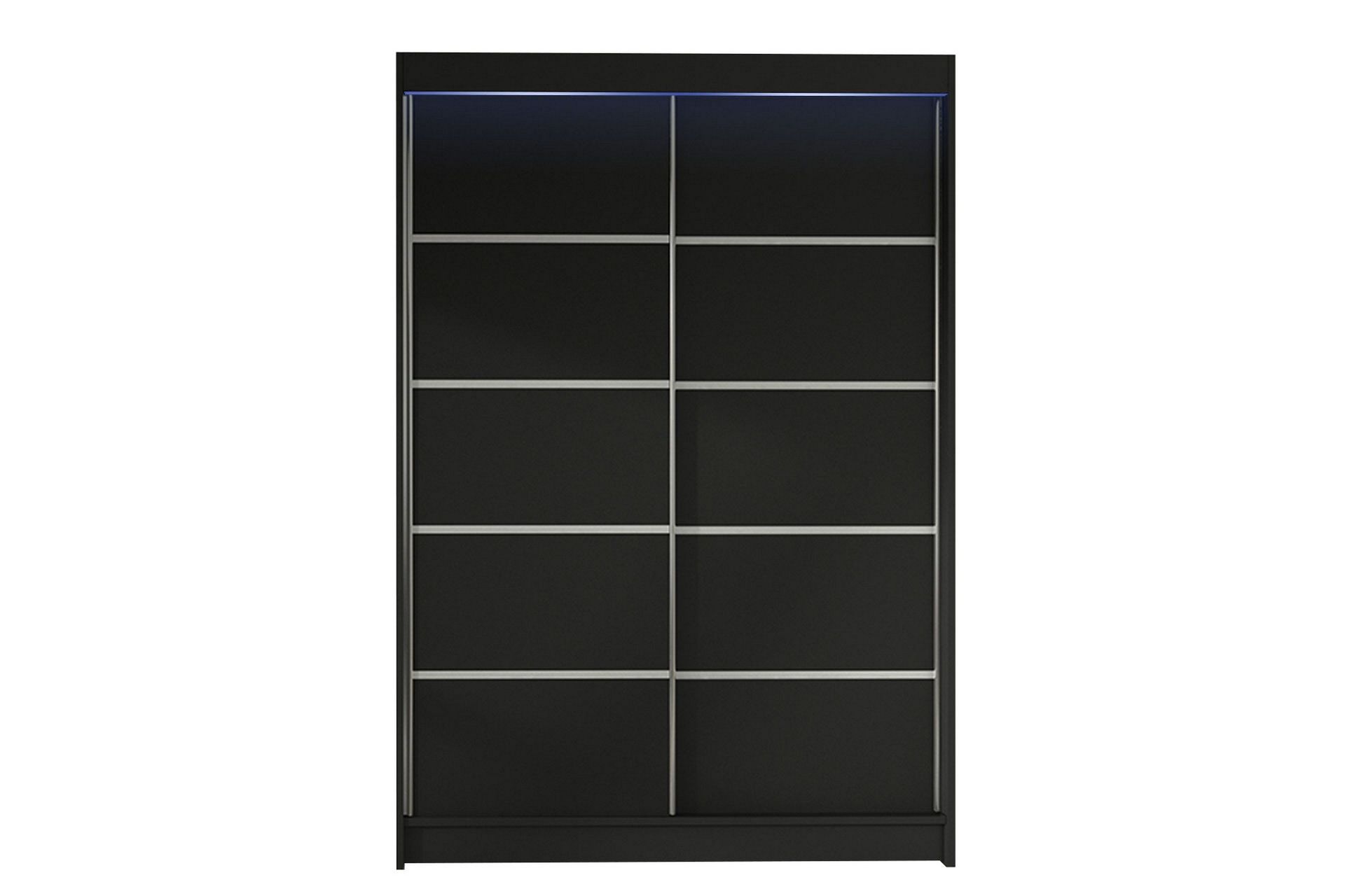 liverpool garderob 120x200 cm - svart