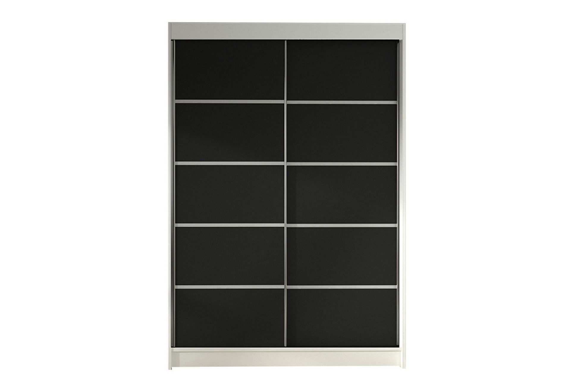 liverpool garderob 120x200 cm - svart/vit